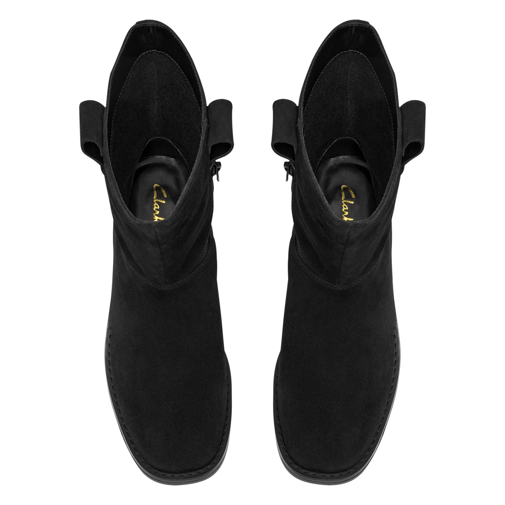 Laarzen DIGBY SLOUCH met rits van leer CLARKS Zwart