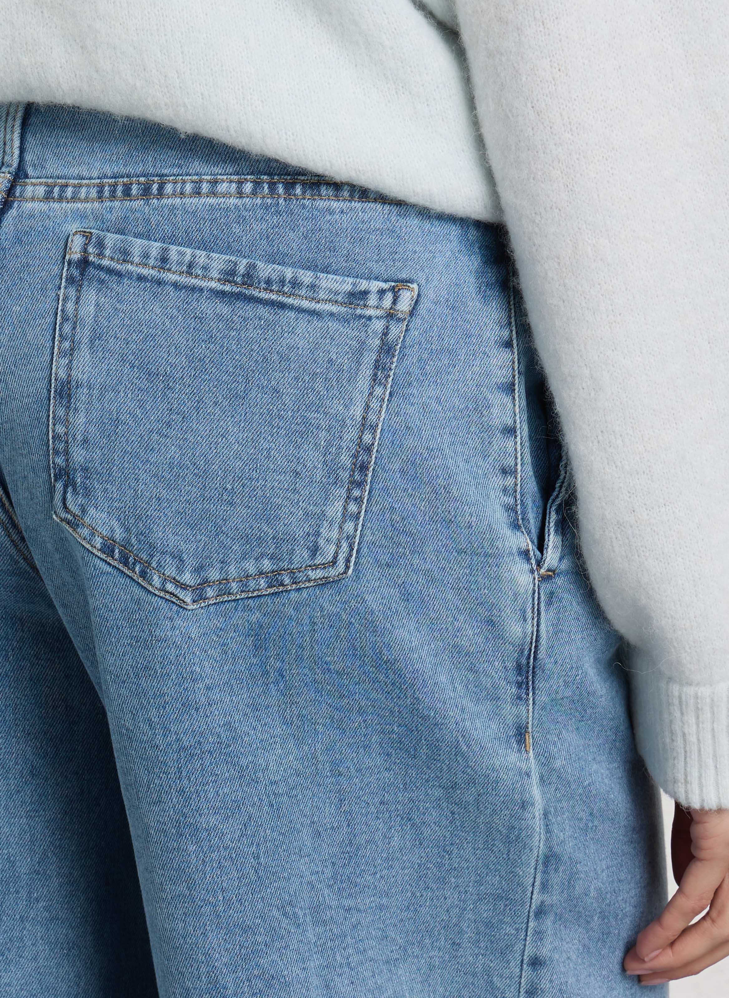 Jeans-Schlaghose aus Baumwoll-Mix MAISON 123 Blau