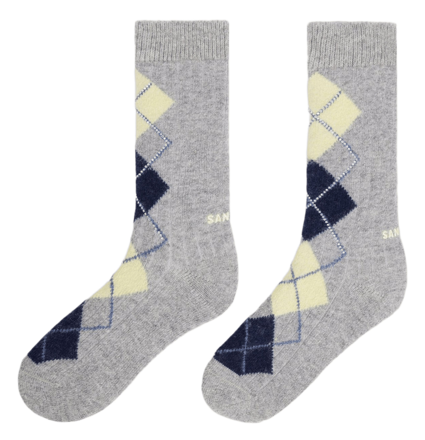 Chaussettes hautes à motifs SANDRO Gris