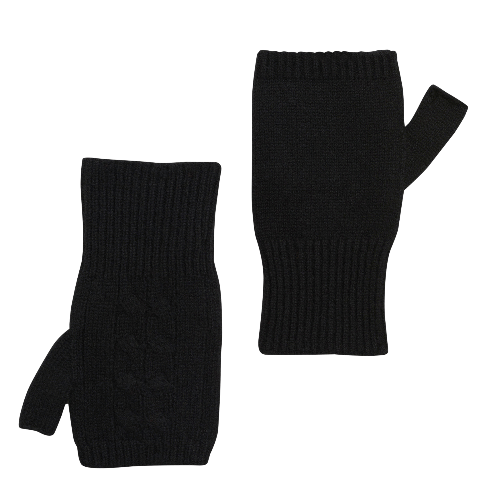 Cashmere fingerless gloves GERARD DAREL Black