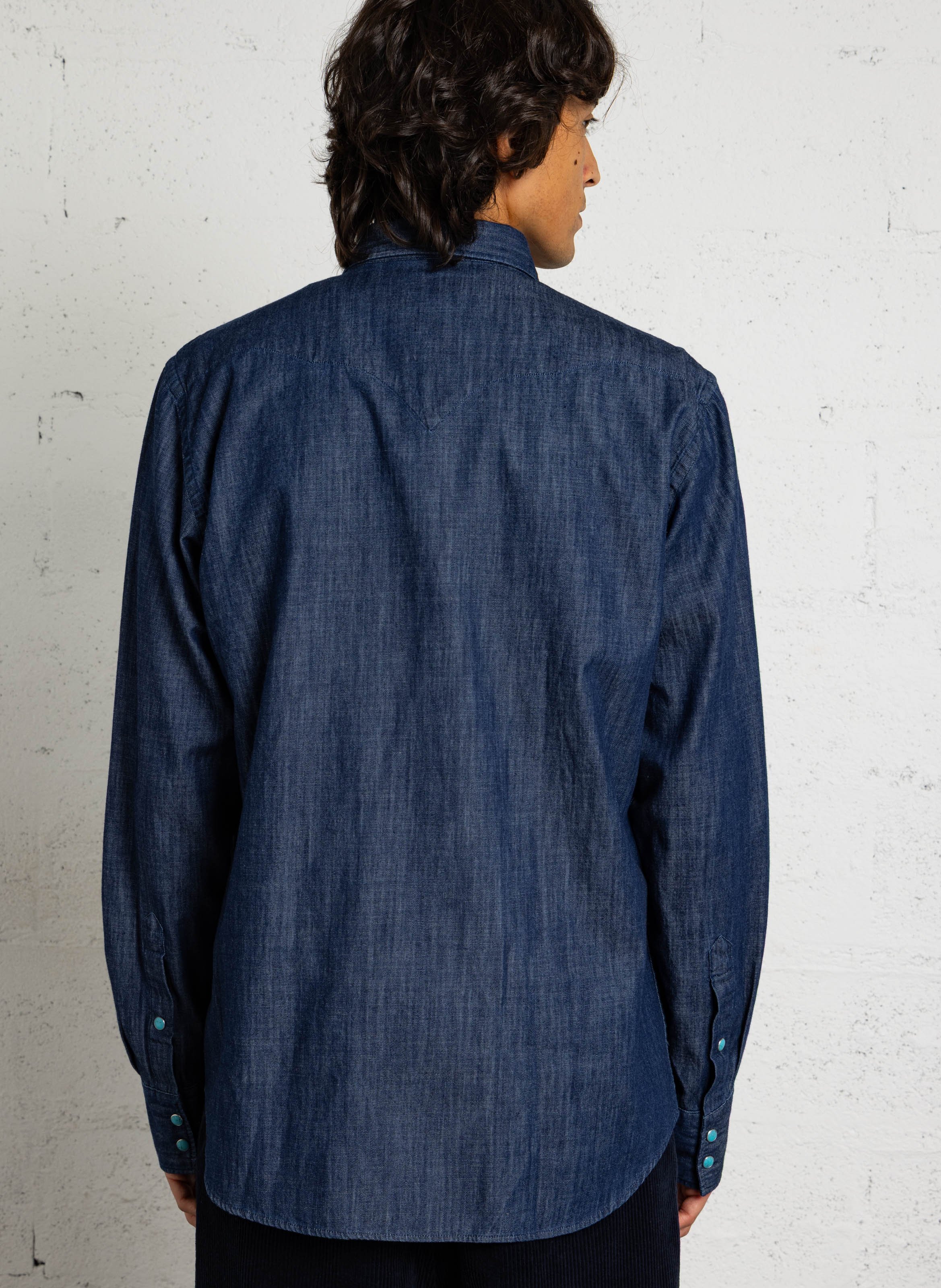 Vorgewaschenes Hemd HARTFORD Blau