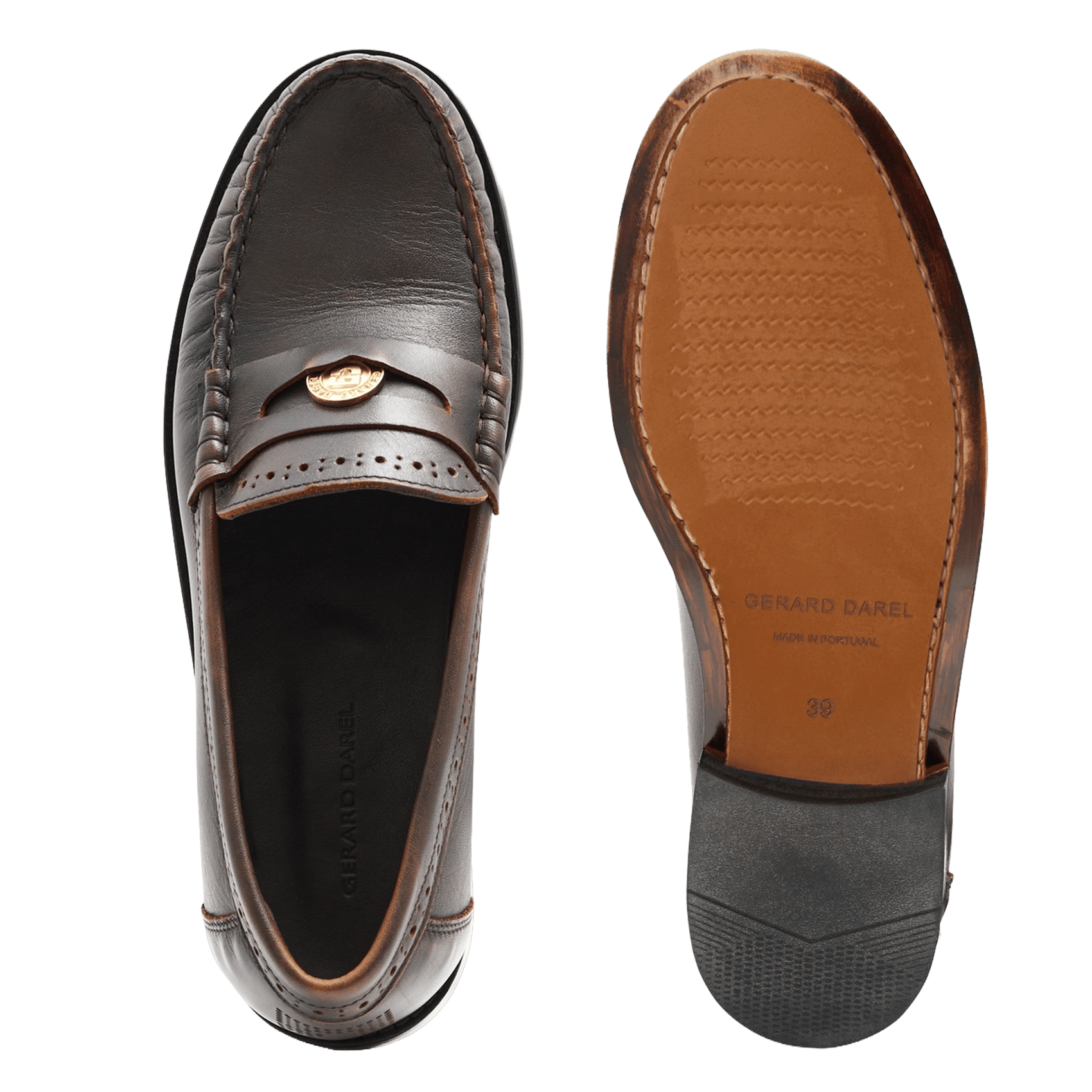Leder-Mokassins GERARD DAREL Braun
