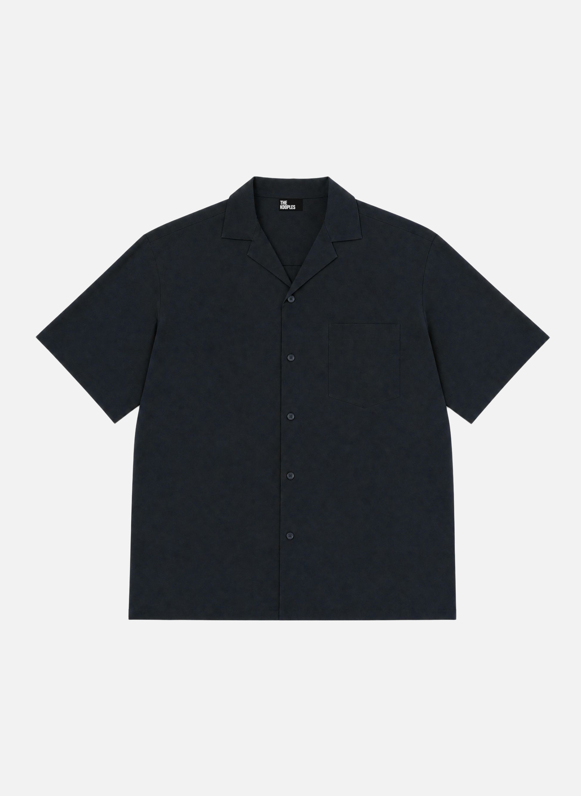 Plain light blue short-sleeved shirt THE KOOPLES Blue