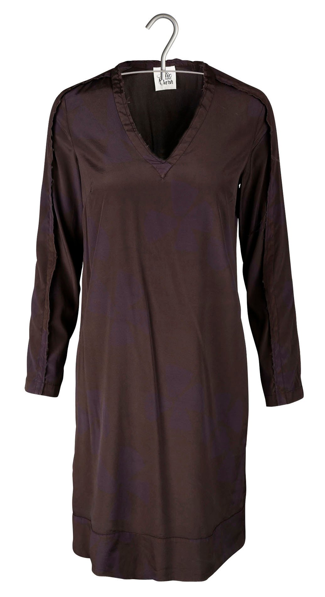 Stretch silk dress ATTIC AND BARN Brown