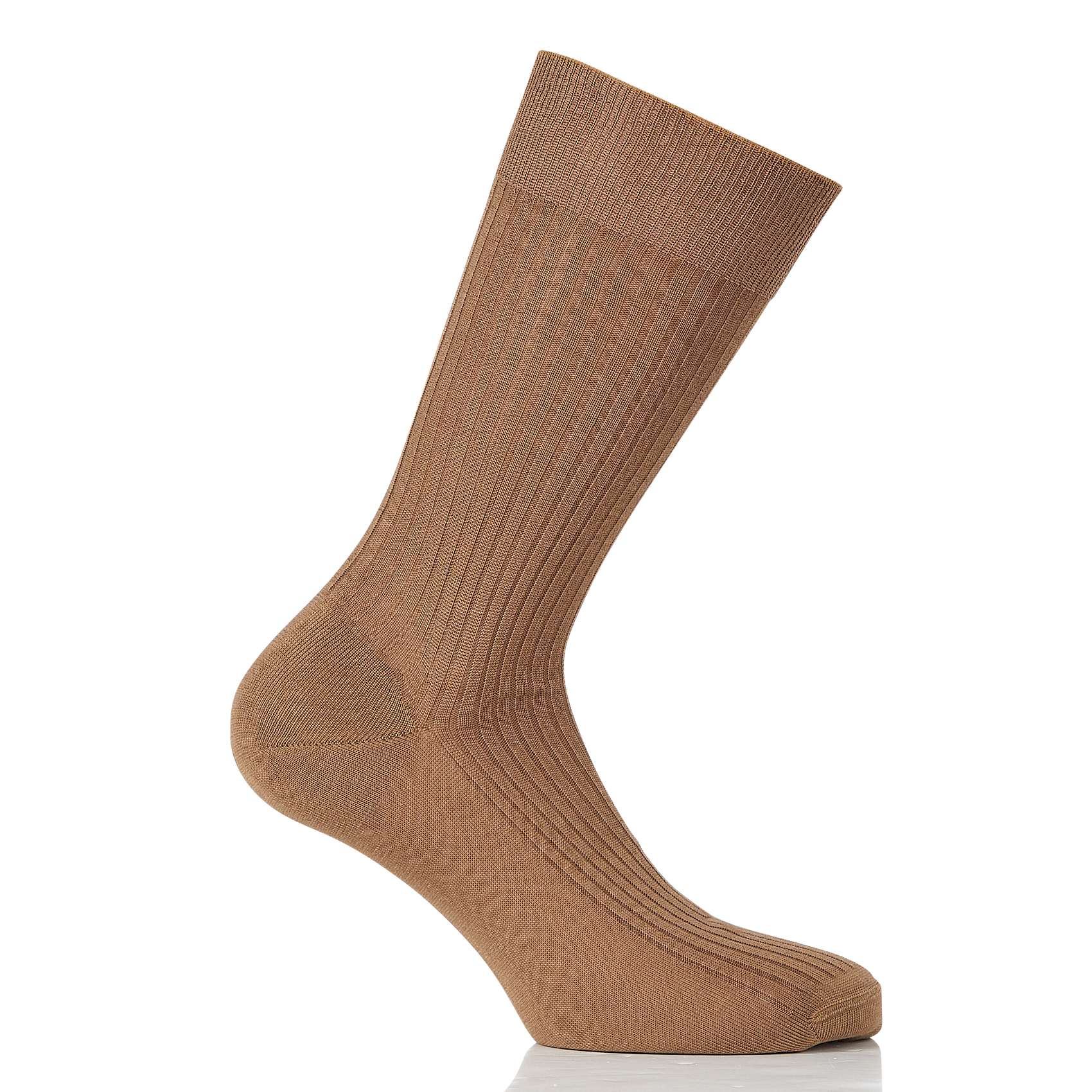 Chaussettes en coton côtelé AU PRINTEMPS PARIS Marron