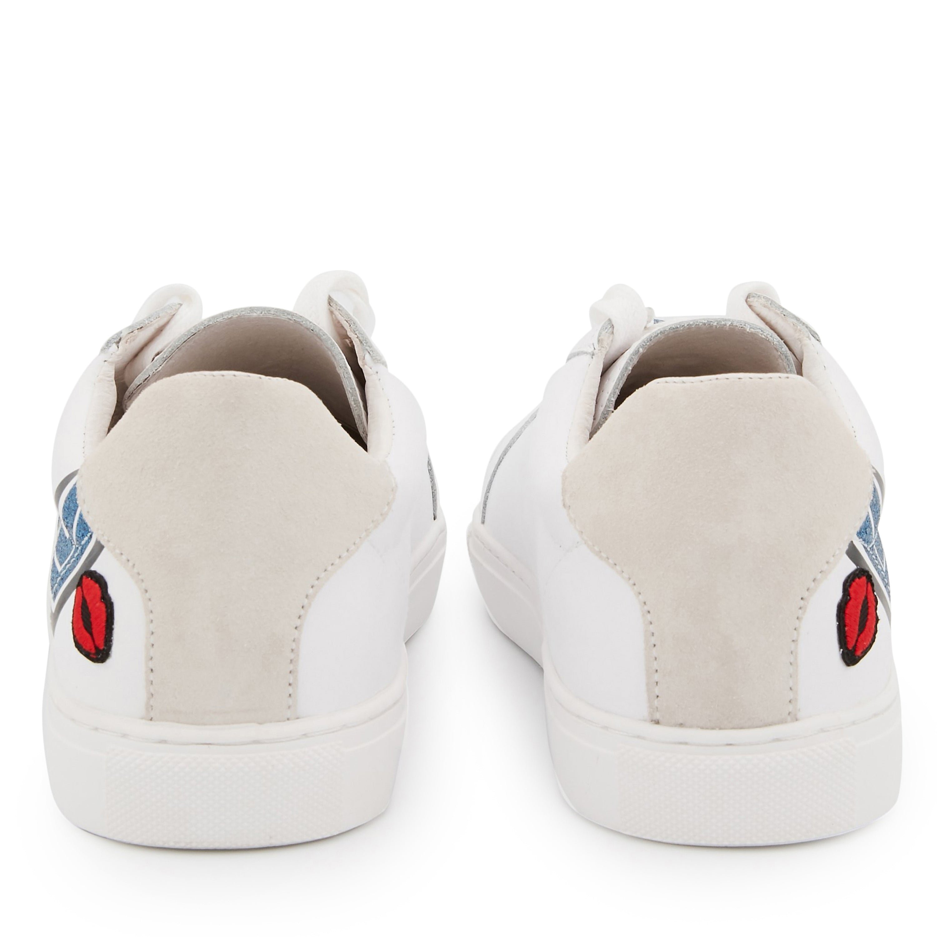 Leather sneakers BONS BAISERS PARIS White