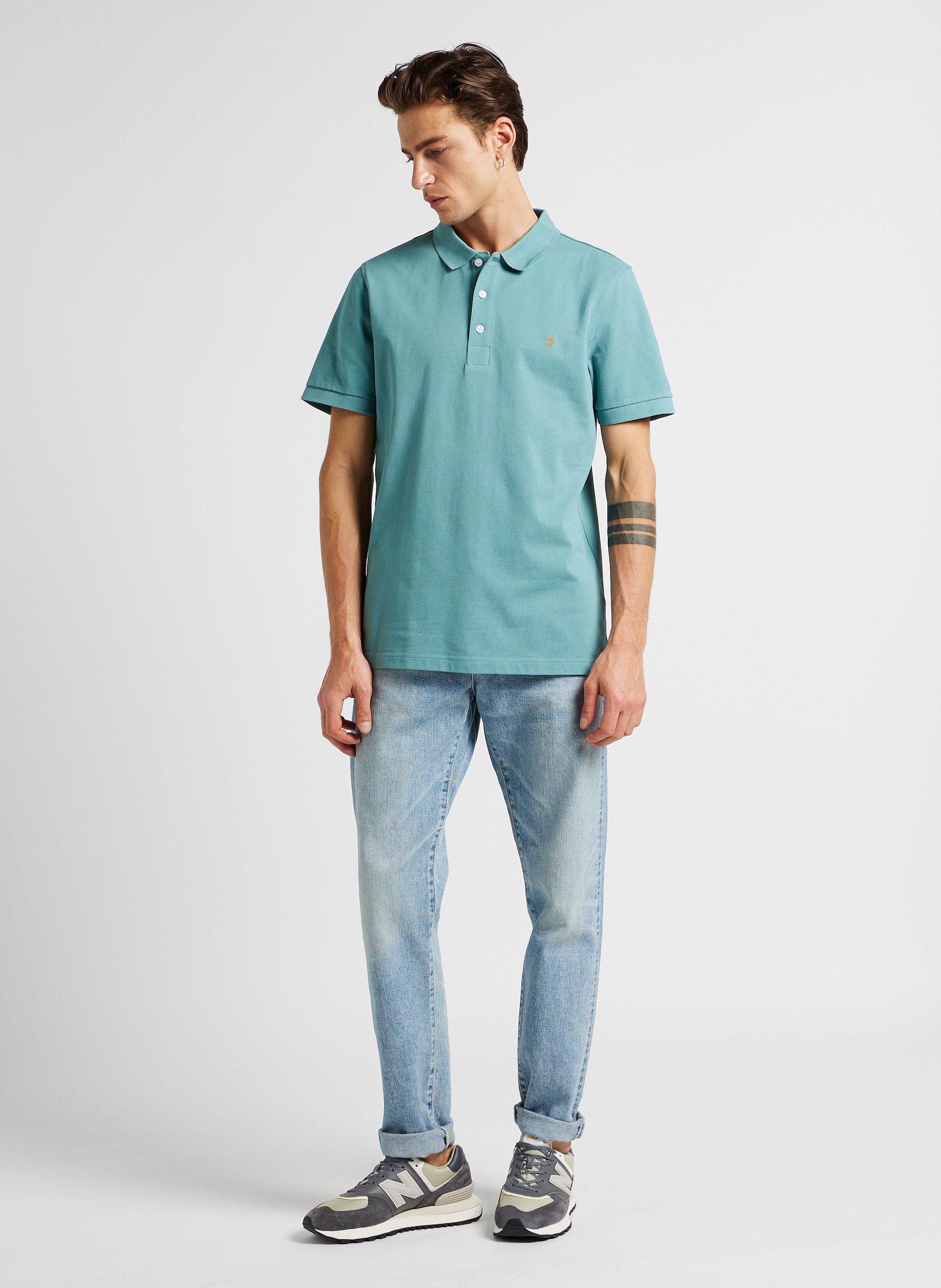 Tapered cotton jeans EDWIN Blue