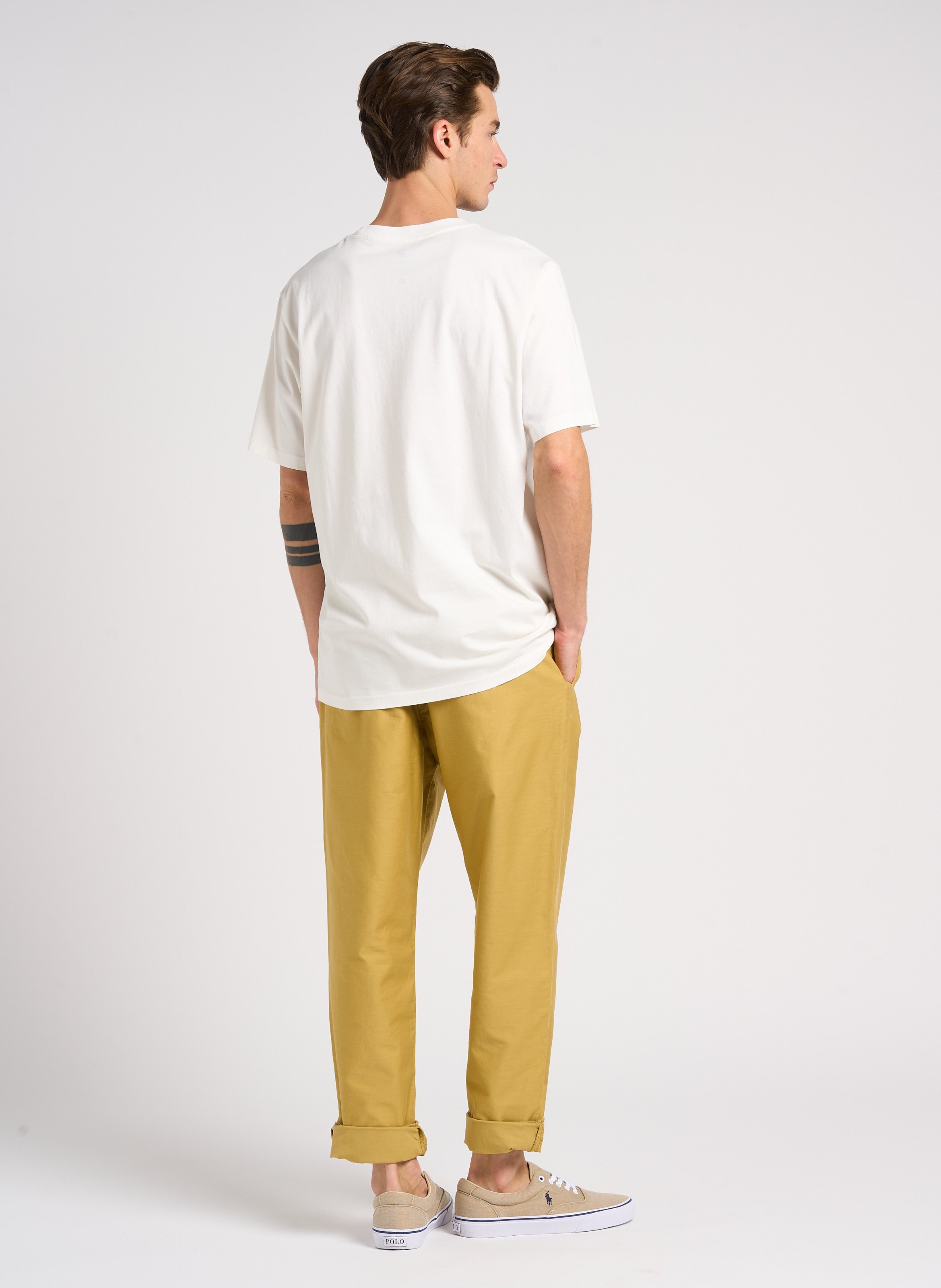 Straight-leg cotton pants PAUL SMITH Khaki