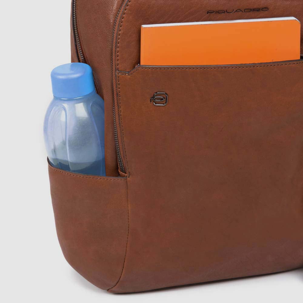 Leather backpack PIQUADRO Black
