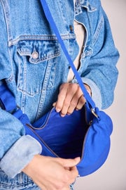 Cotton waist bag Blue