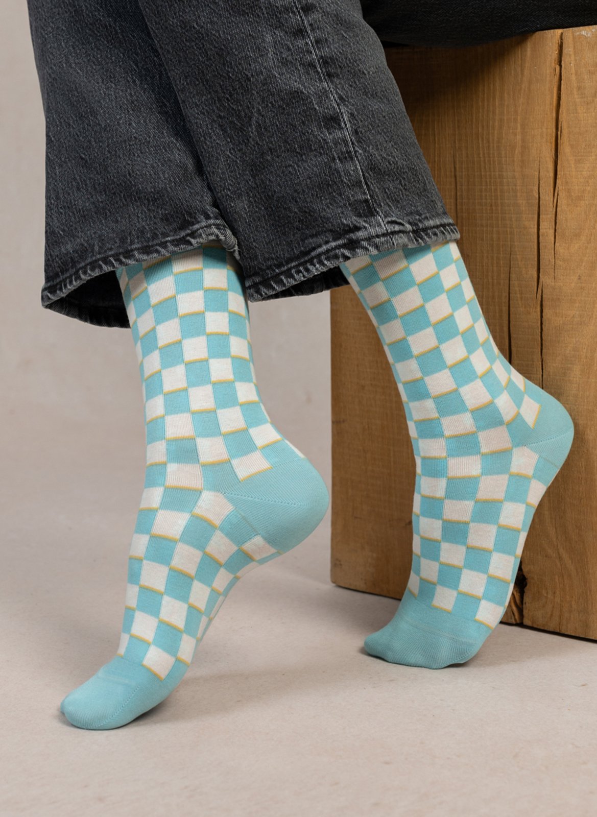 Printed cotton-blend socks BLEUFORET Blue