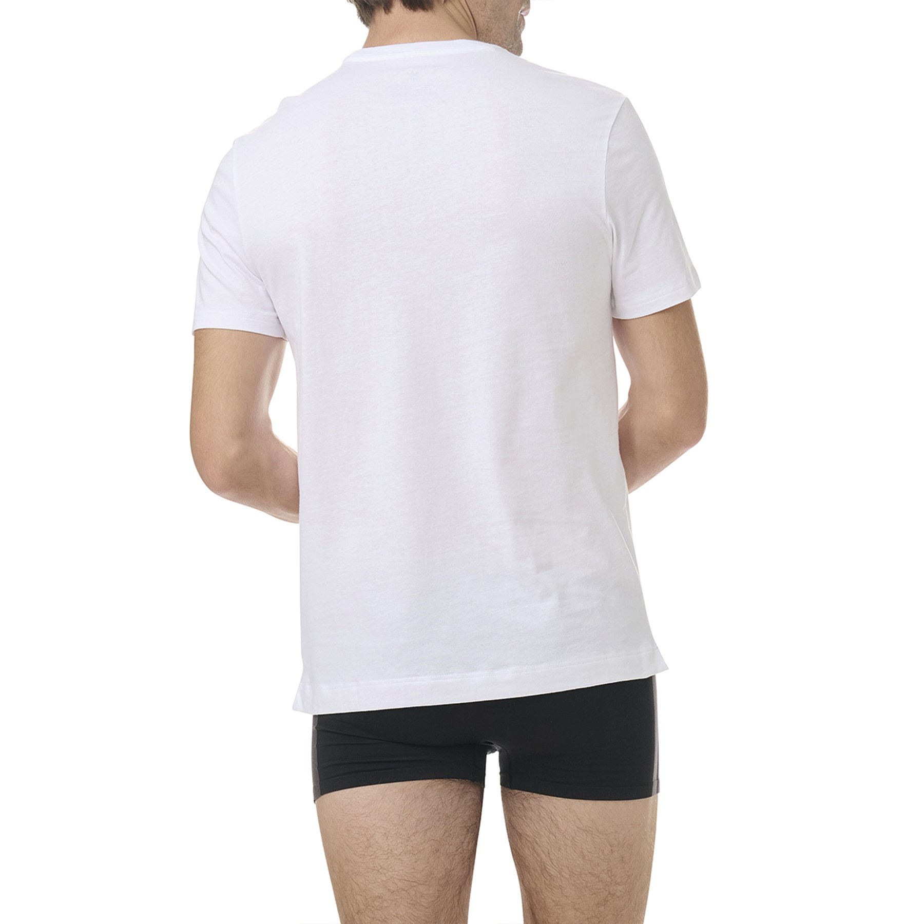 Set of 2 round neck men's comfort core cotton adidas original t-shirts ADIDAS UNDERWEAR White
