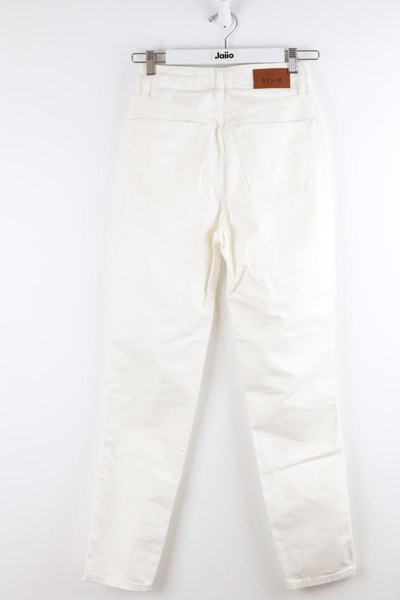 Cotton skinny jeans SEZANE - Seconde main White