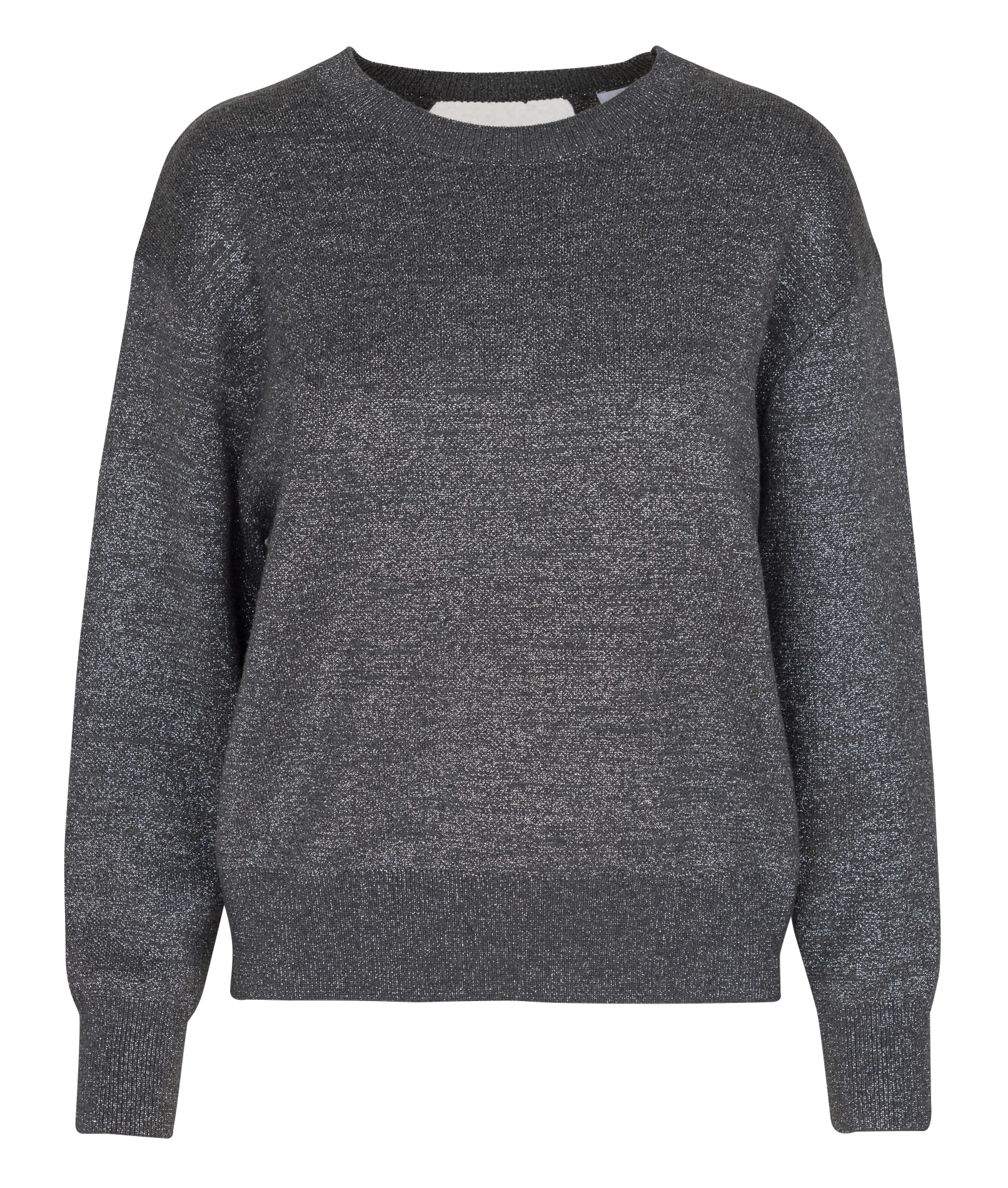 Glitzernder Oversized-Pullover mit offenem Rücken SUNCOO Schwarz