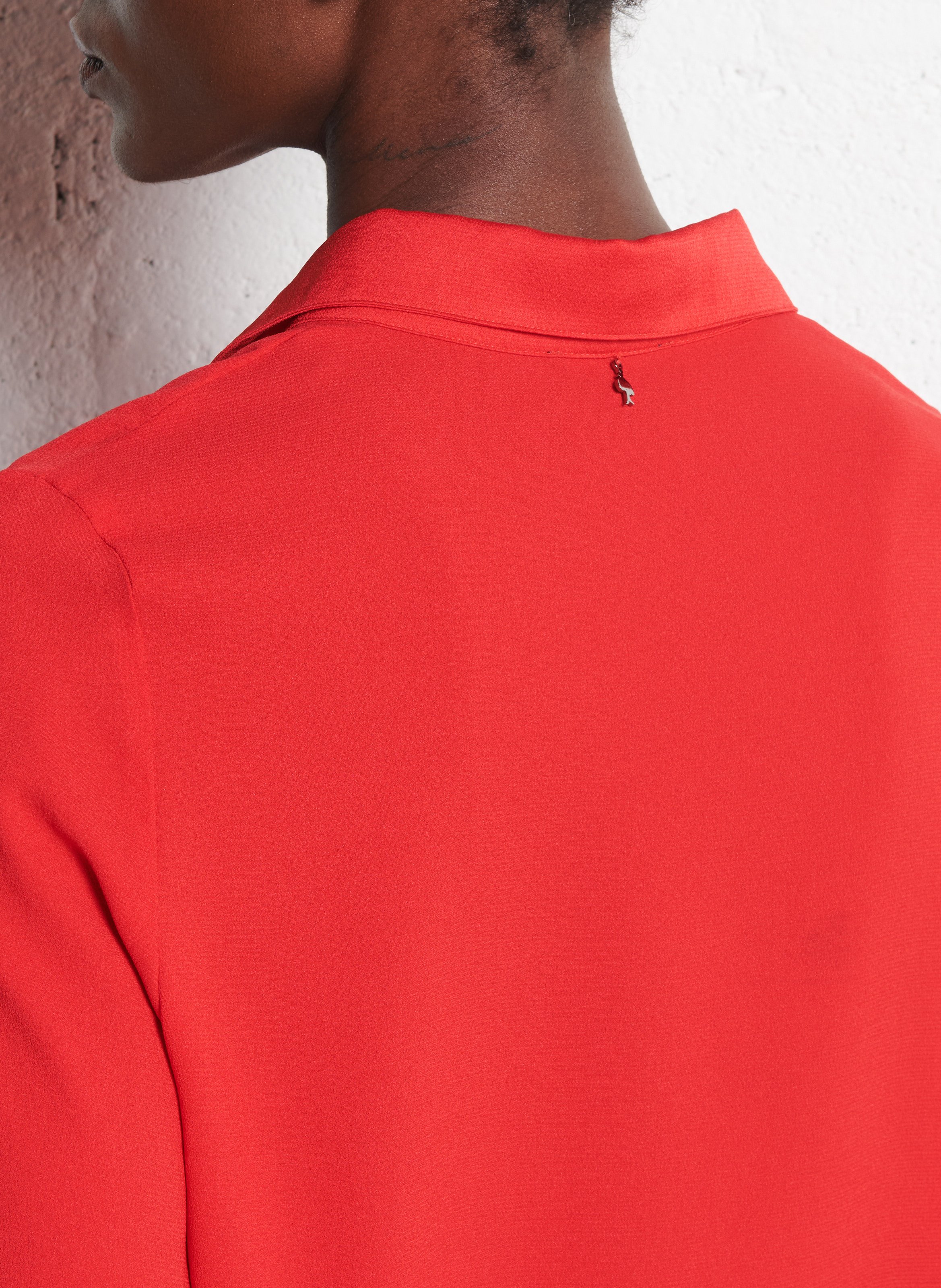 Chemise droite col classique ONE STEP Rouge