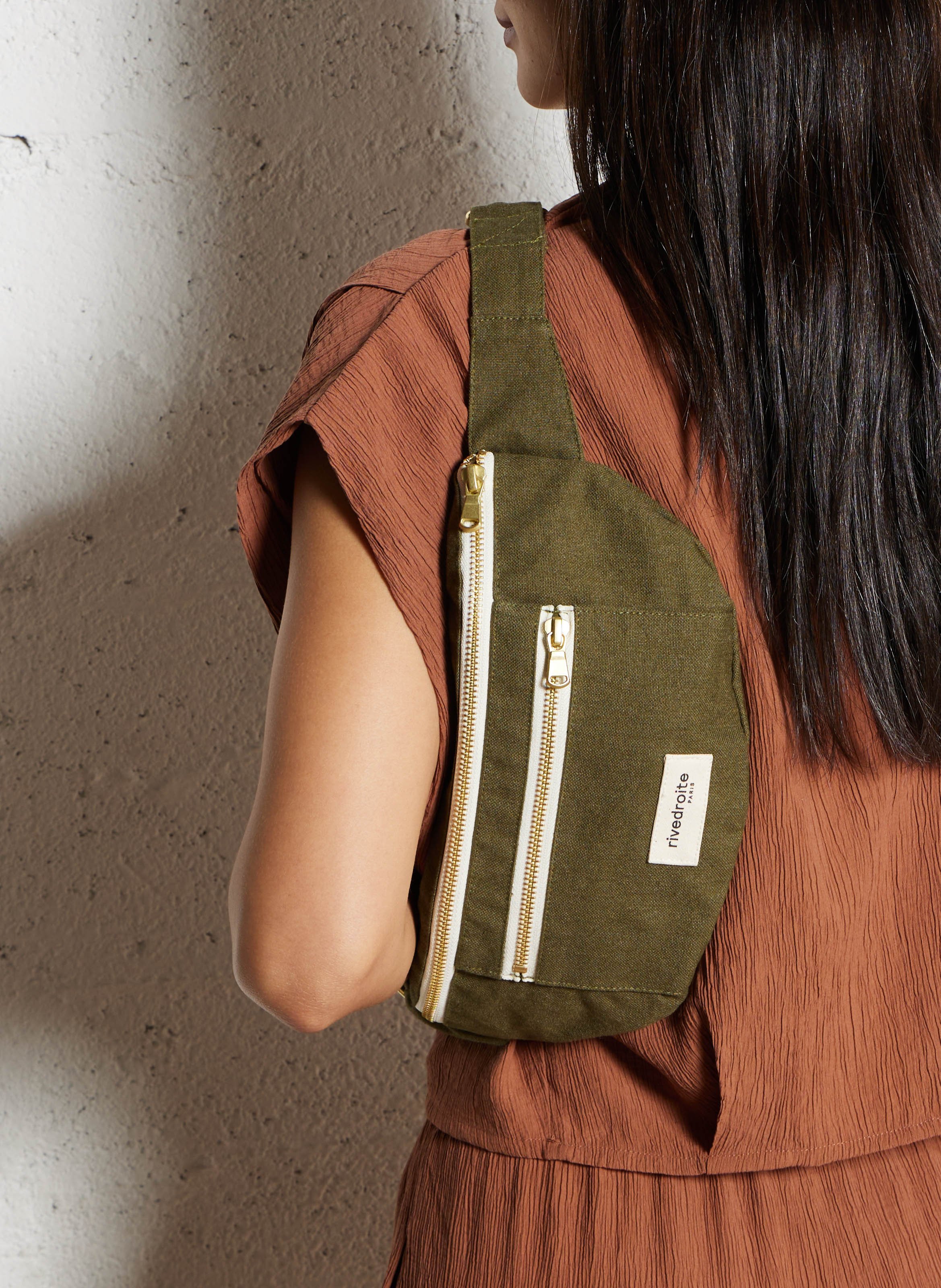 Hüfttasche aus Recycling-Baumwolle Grun