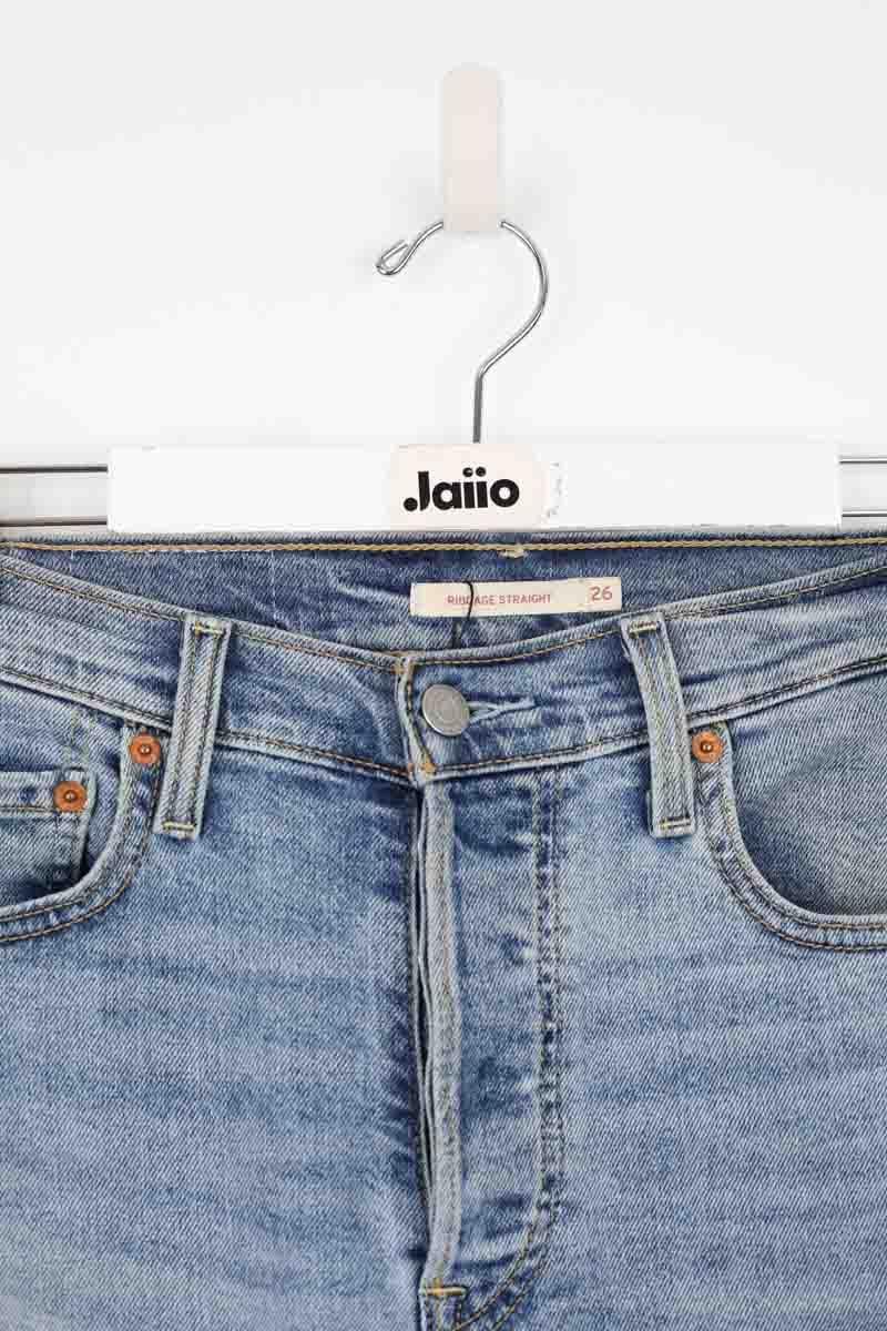 Cotton straight jeans LEVI'S - Seconde main Blue