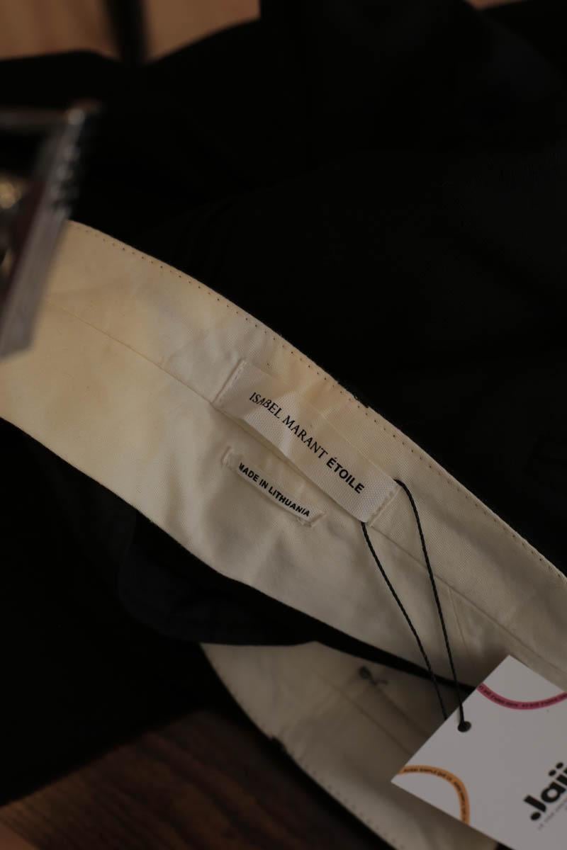 Alpha slim wool trousers ISABEL MARANT ÉTOILE - SECONDE MAIN Black