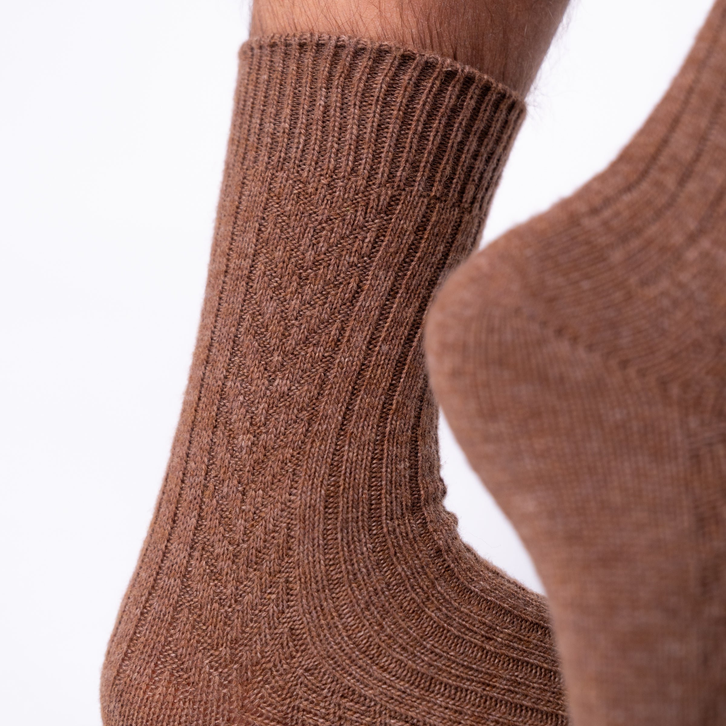 Wool socks BILLYBELT Brown