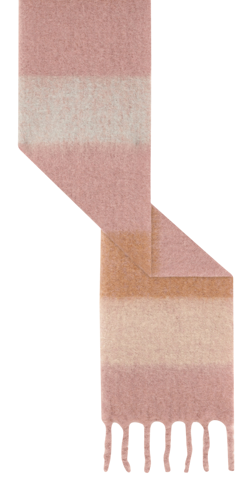 Fringed chunky scarf PABLO Pink