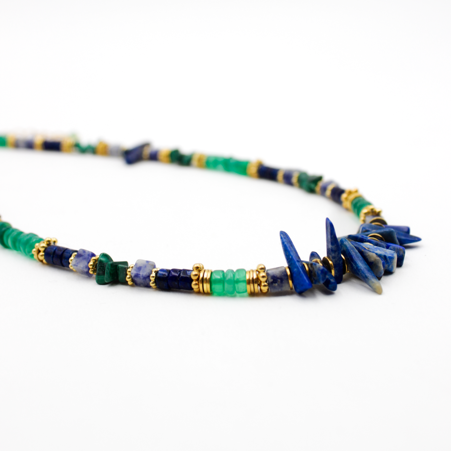 Collier heishi et crunchs - coralie L'ATELIER DES DAMES Doré