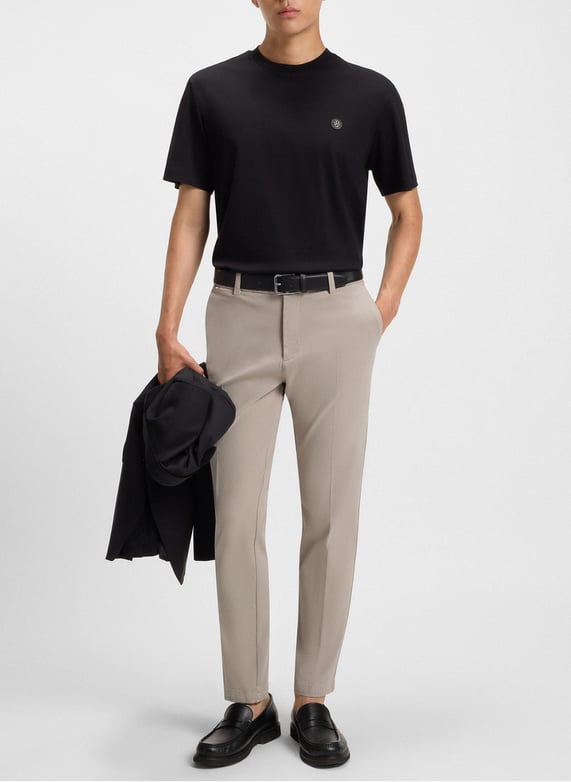 Cotton-blend bucket hat | Beige by BOSS Cotton-blend bucket hat Beige