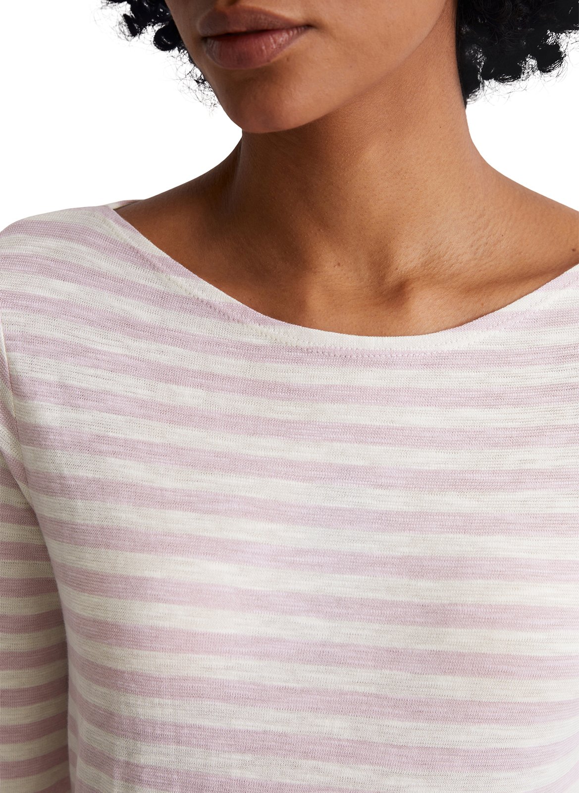 Camiseta de algodón con cuello barco MARC O'POLO Multicolor