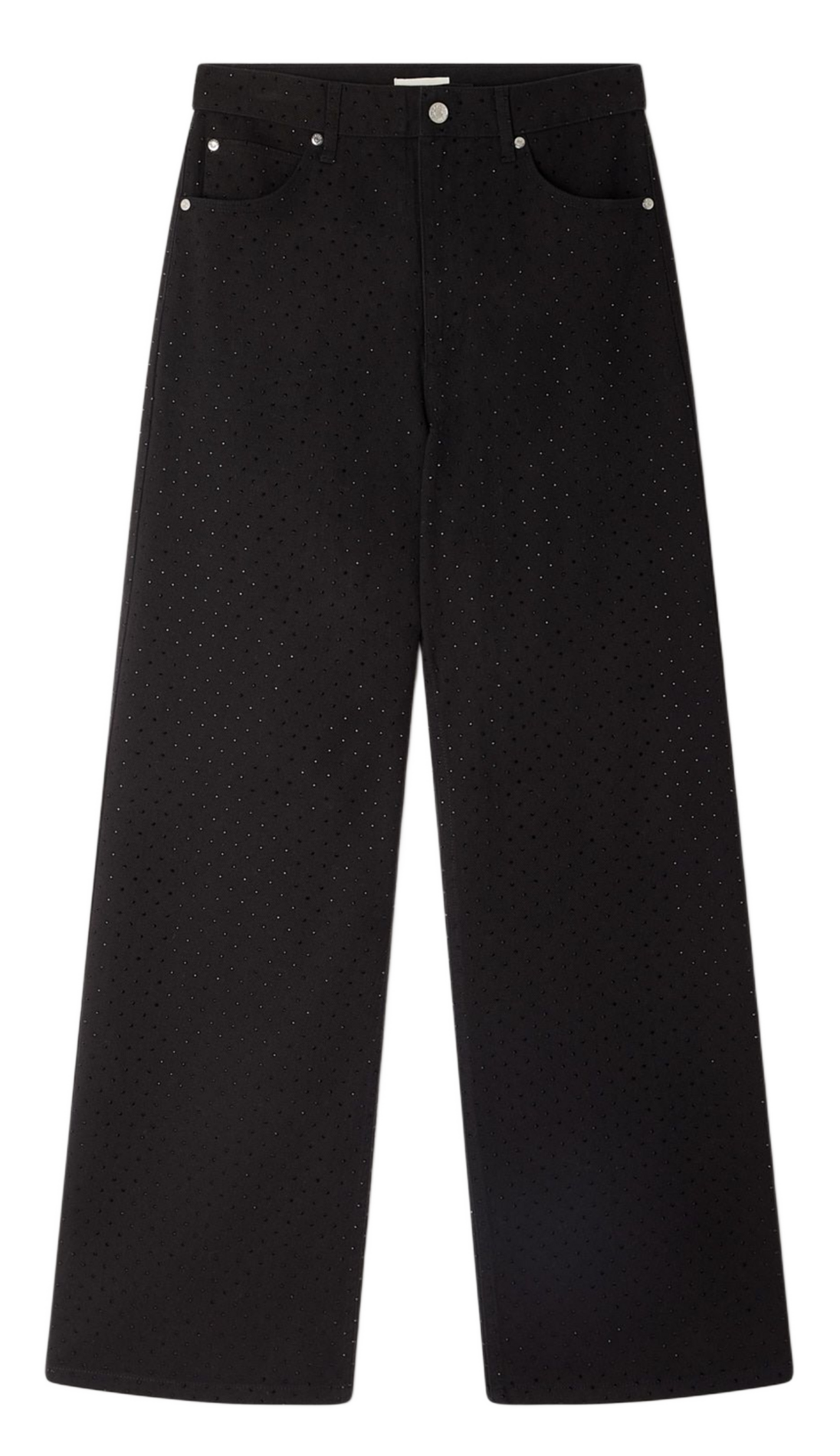 Wide cotton trousers  SANDRO Black