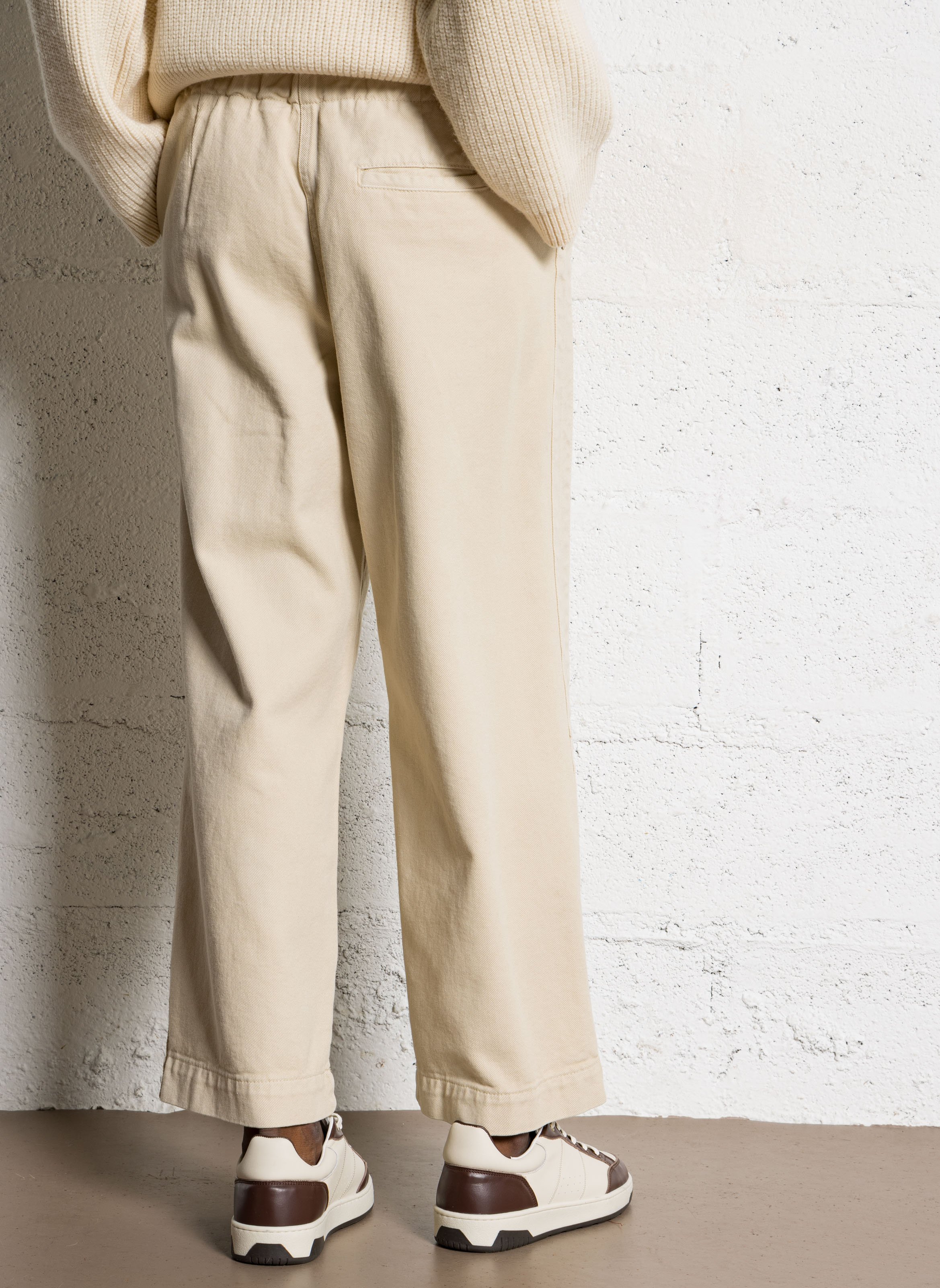 Jean droit en coton mélangé BELLEPIECE Beige