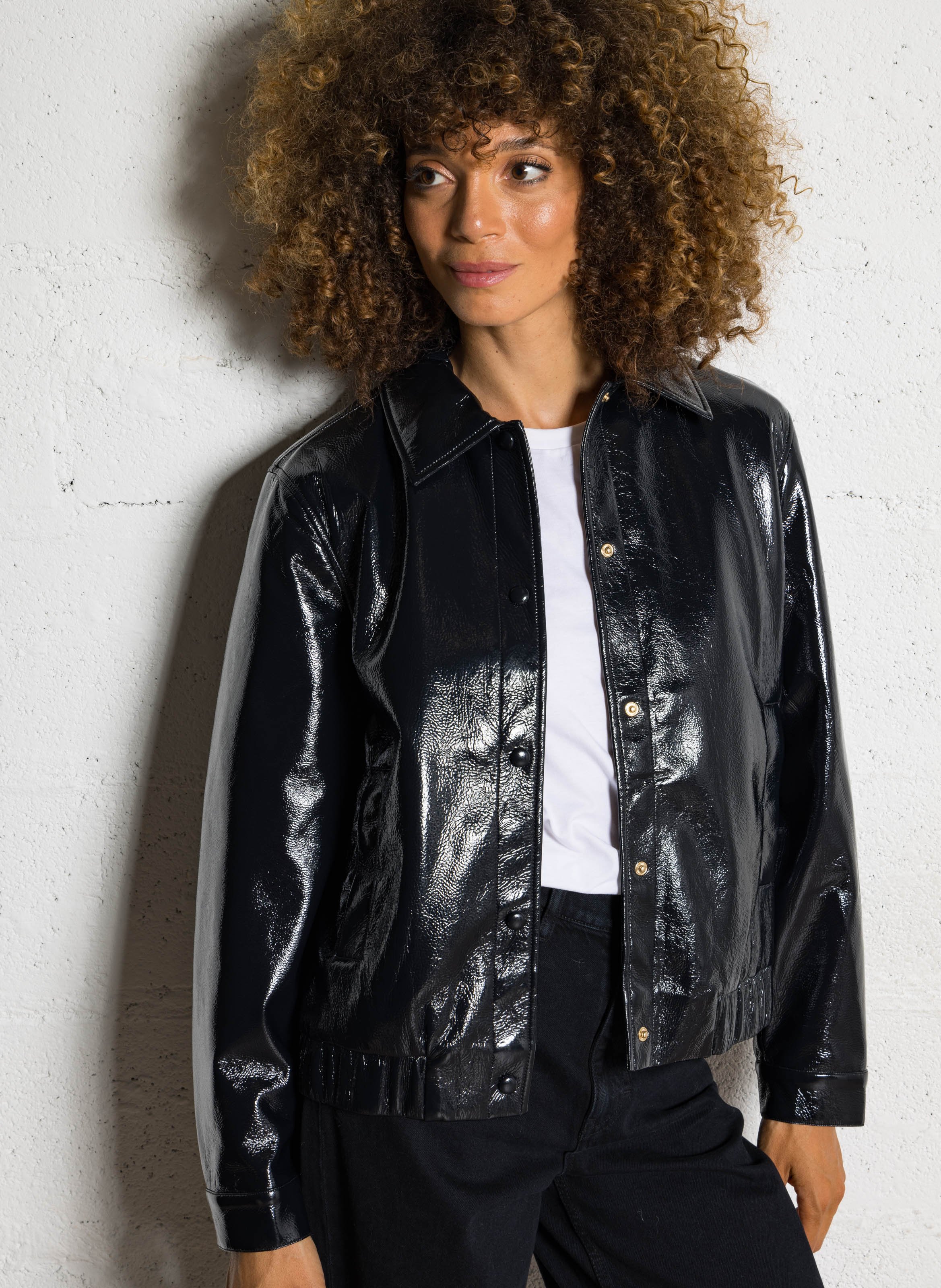 Oversized jacket with classic collar PETITE MENDIGOTE