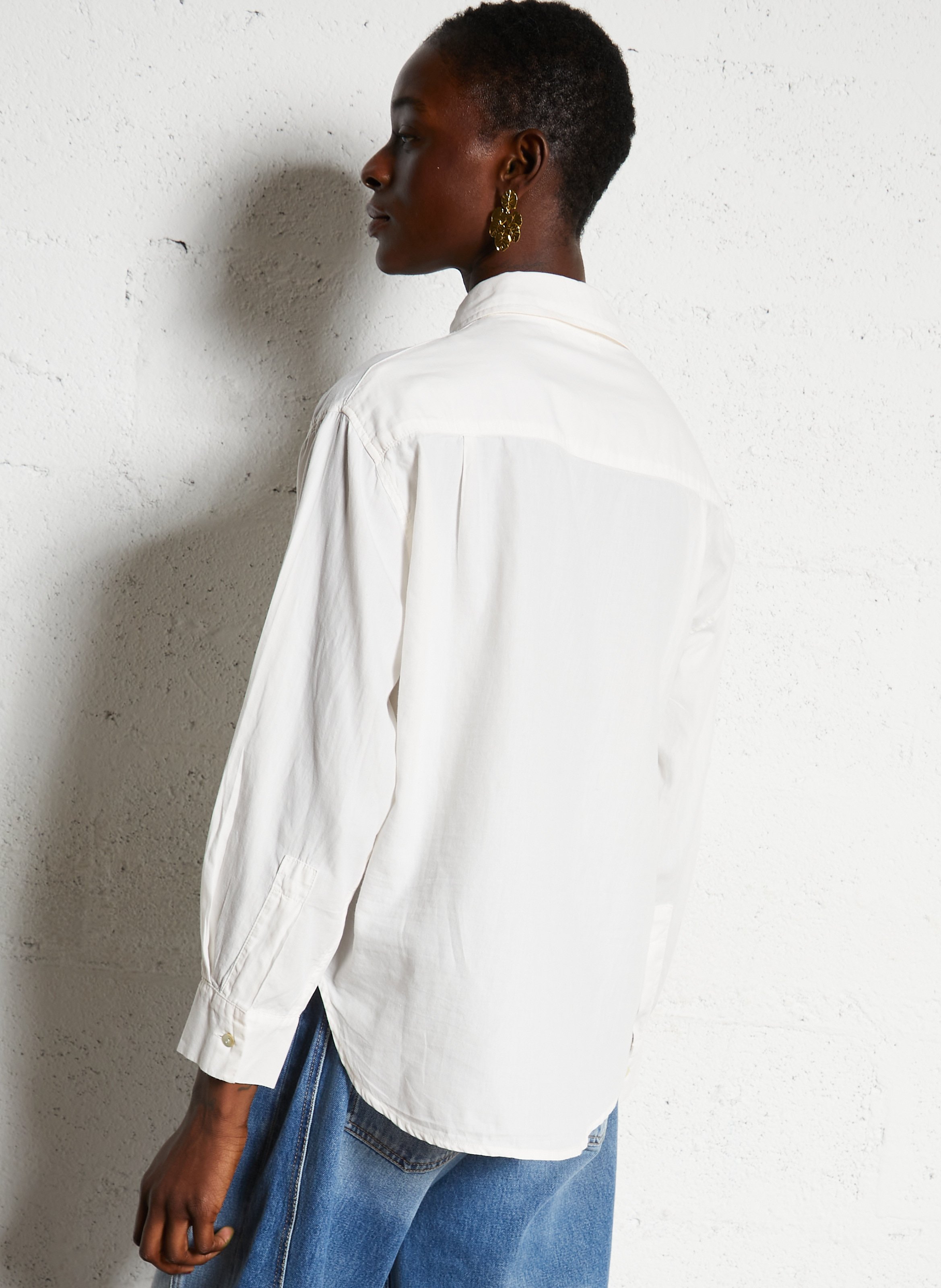 Colonel plain shirt BELLA JONES White
