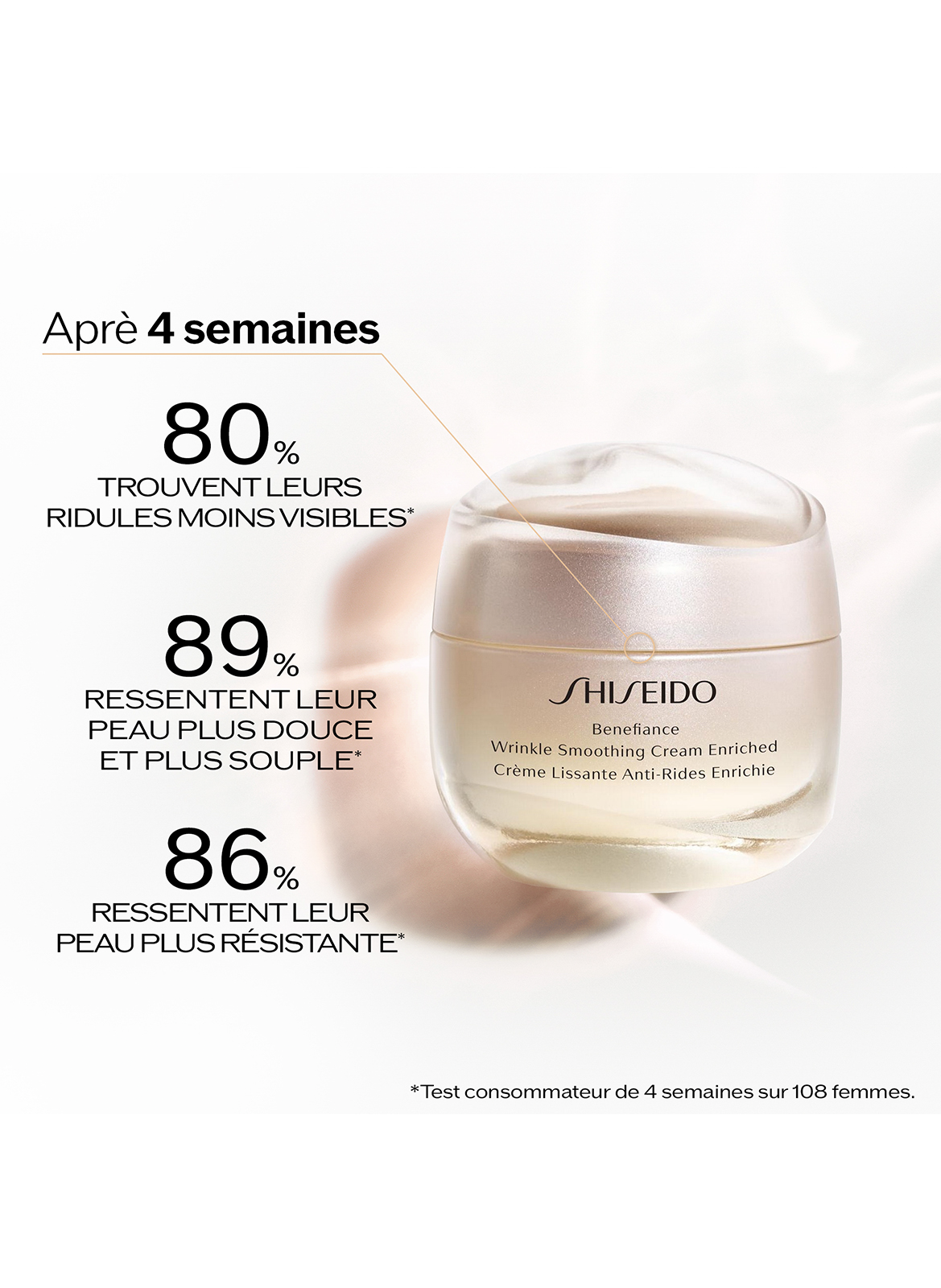 Benefiance Crème Lissante Anti-Rides Enrichie SHISEIDO No color