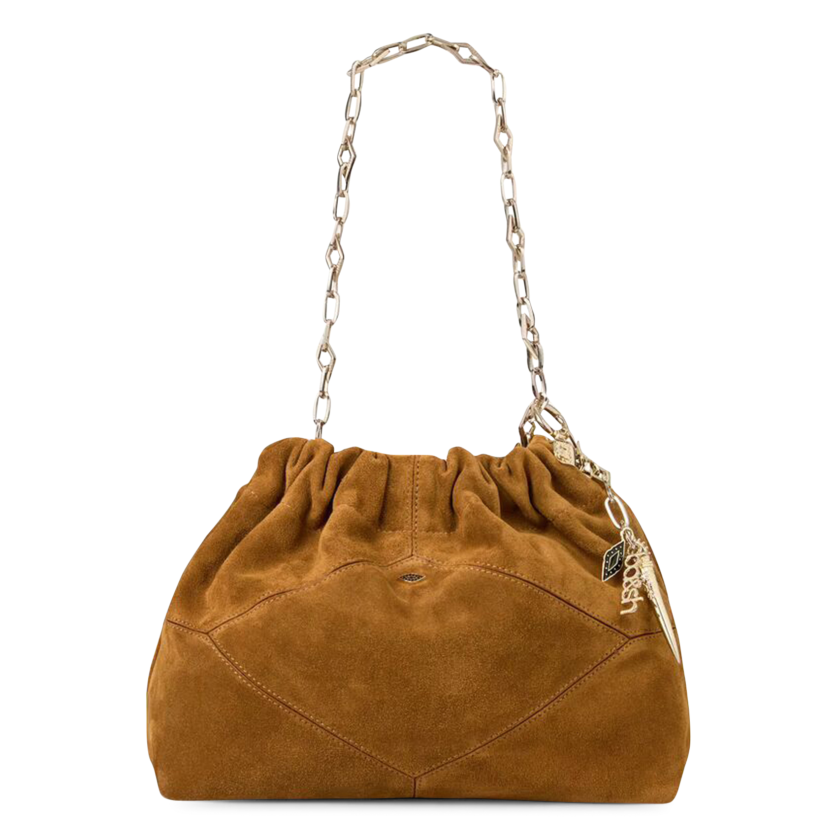 Sac porté épaule en cuir BA&SH Marron