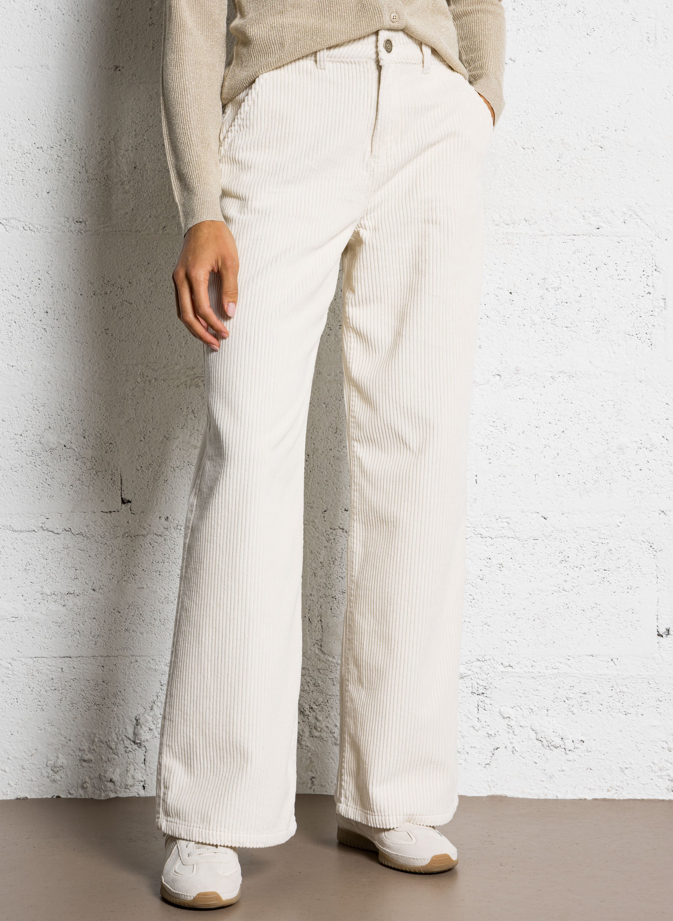 Pantalon large en coton côtelé SUD EXPRESS