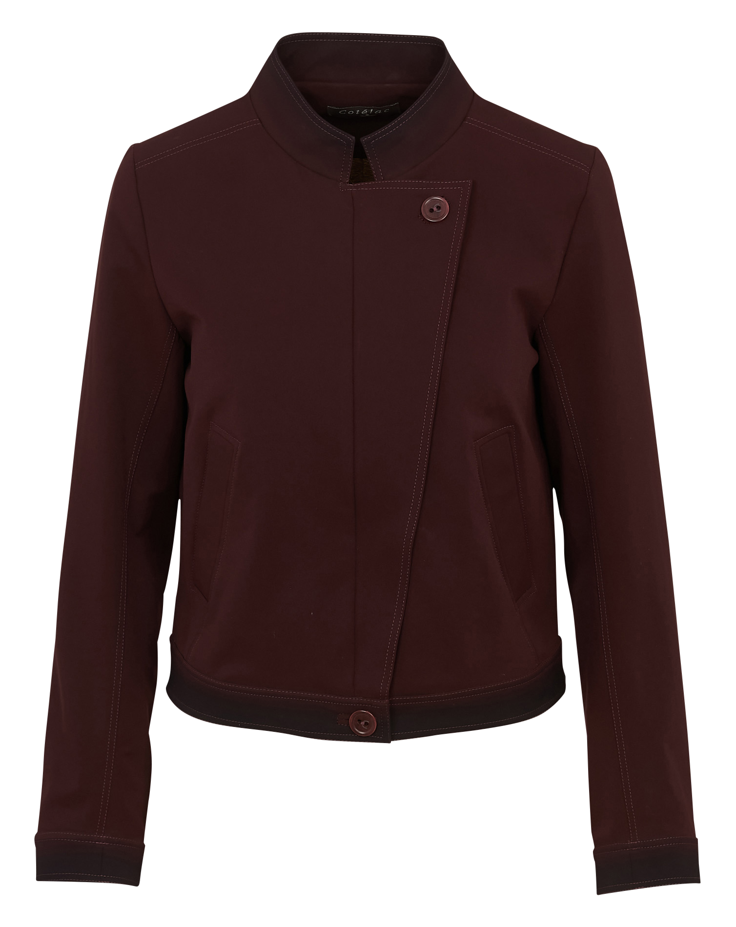 Veste droite col officier COTELAC Violet