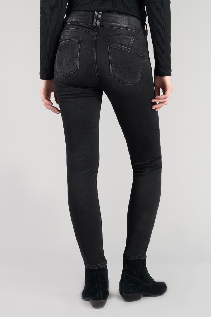 Ultra push-up slim jeans, 7/8 length LE TEMPS DES CERISES Black
