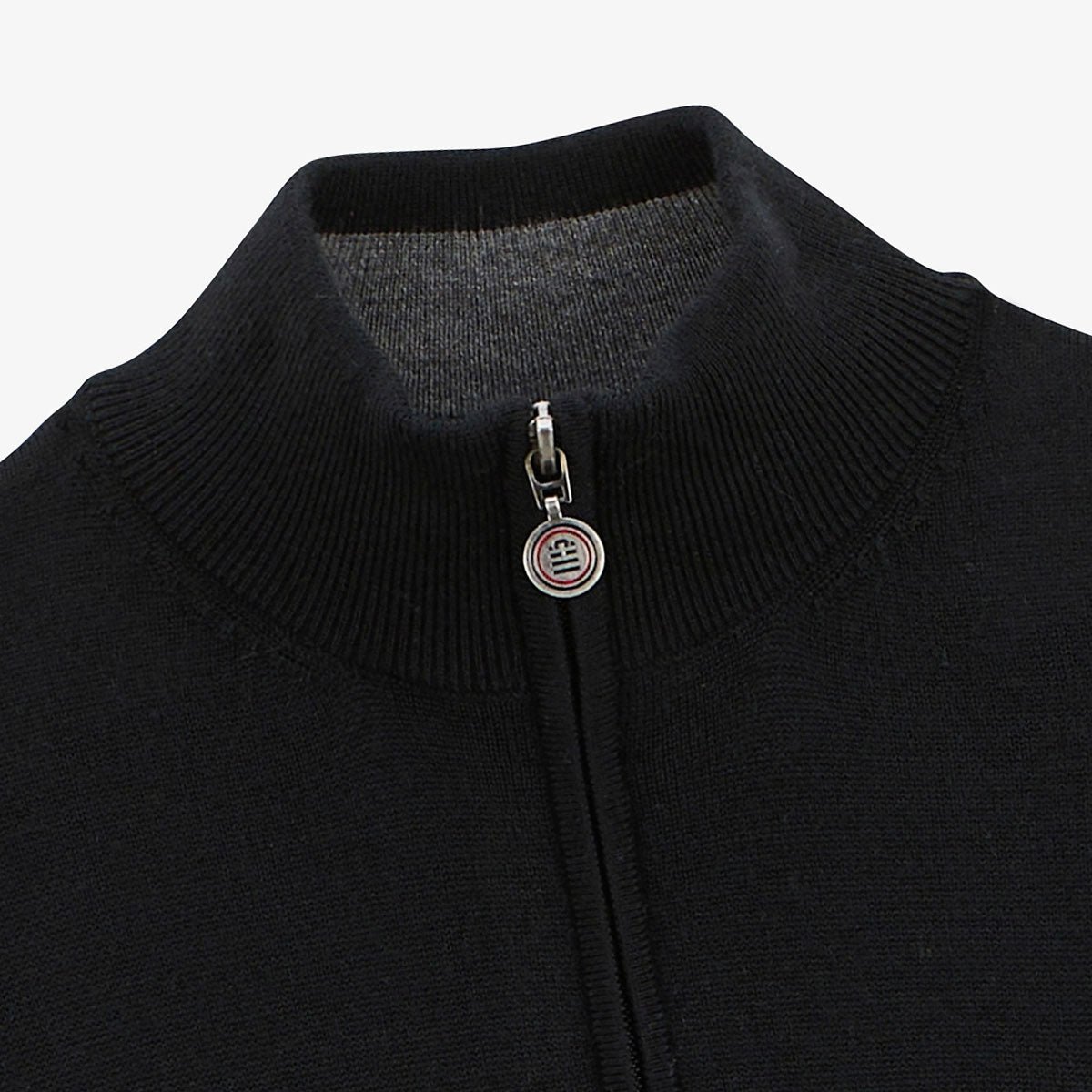 Sweater with trucker collar SERGE BLANCO Black