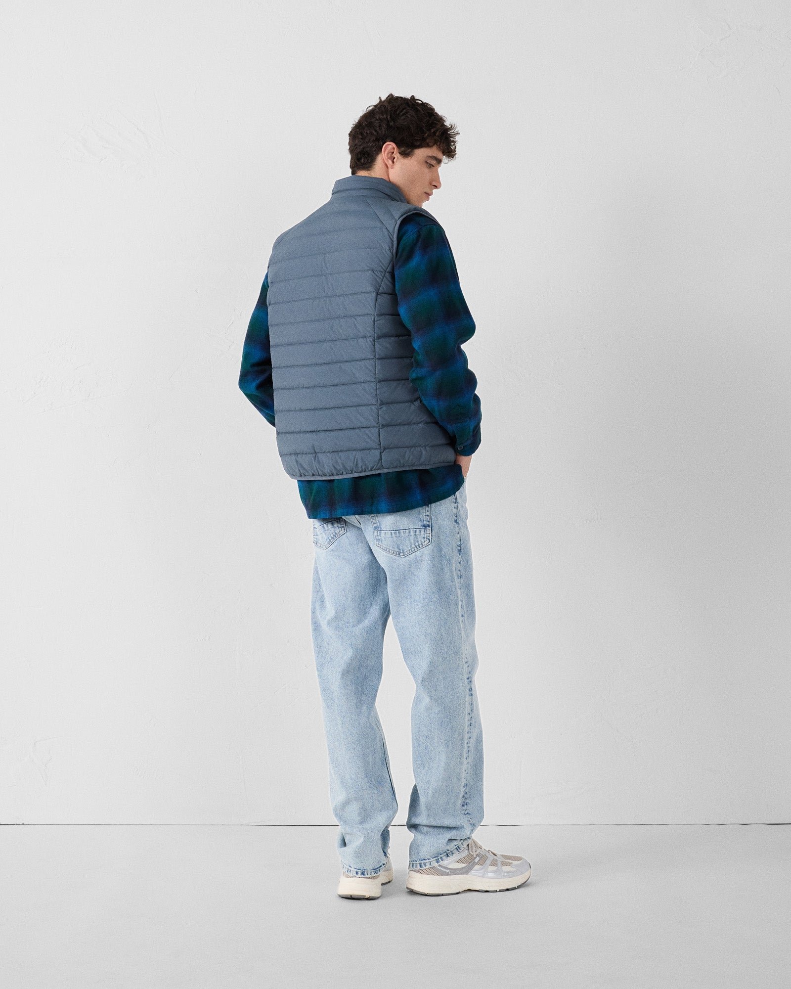 Stretch sleeveless puffer jacket Arafo JOTT Blue