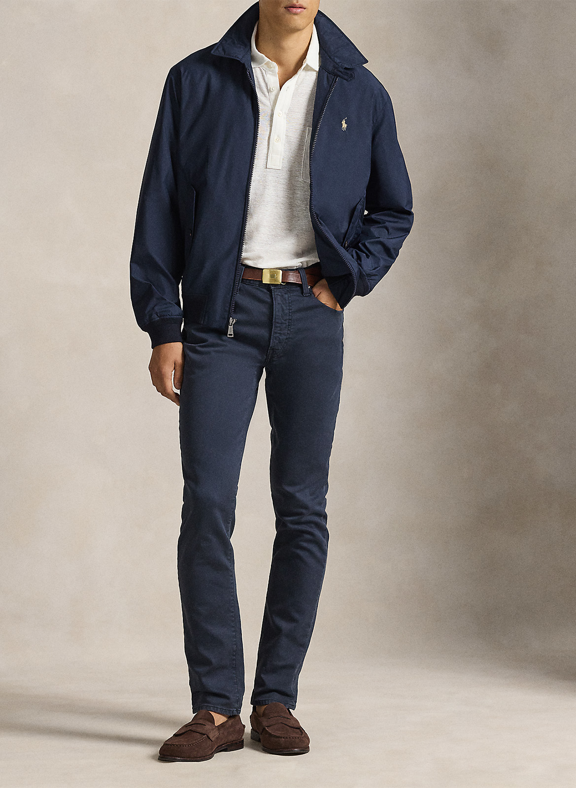 Veste droite col classique POLO RALPH LAUREN Bleu