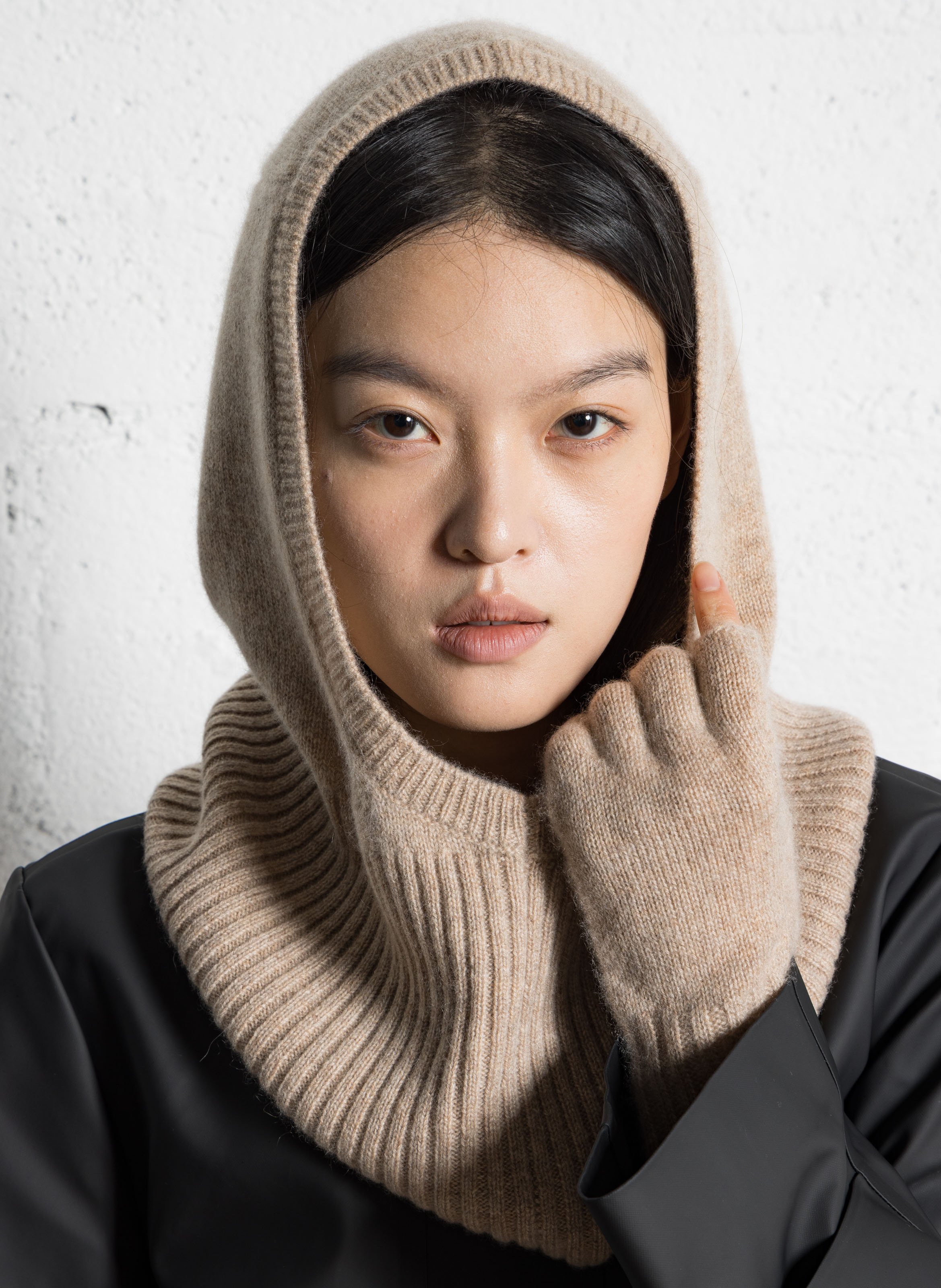 Bivakmuts van kasjmier MAISON 123 Beige