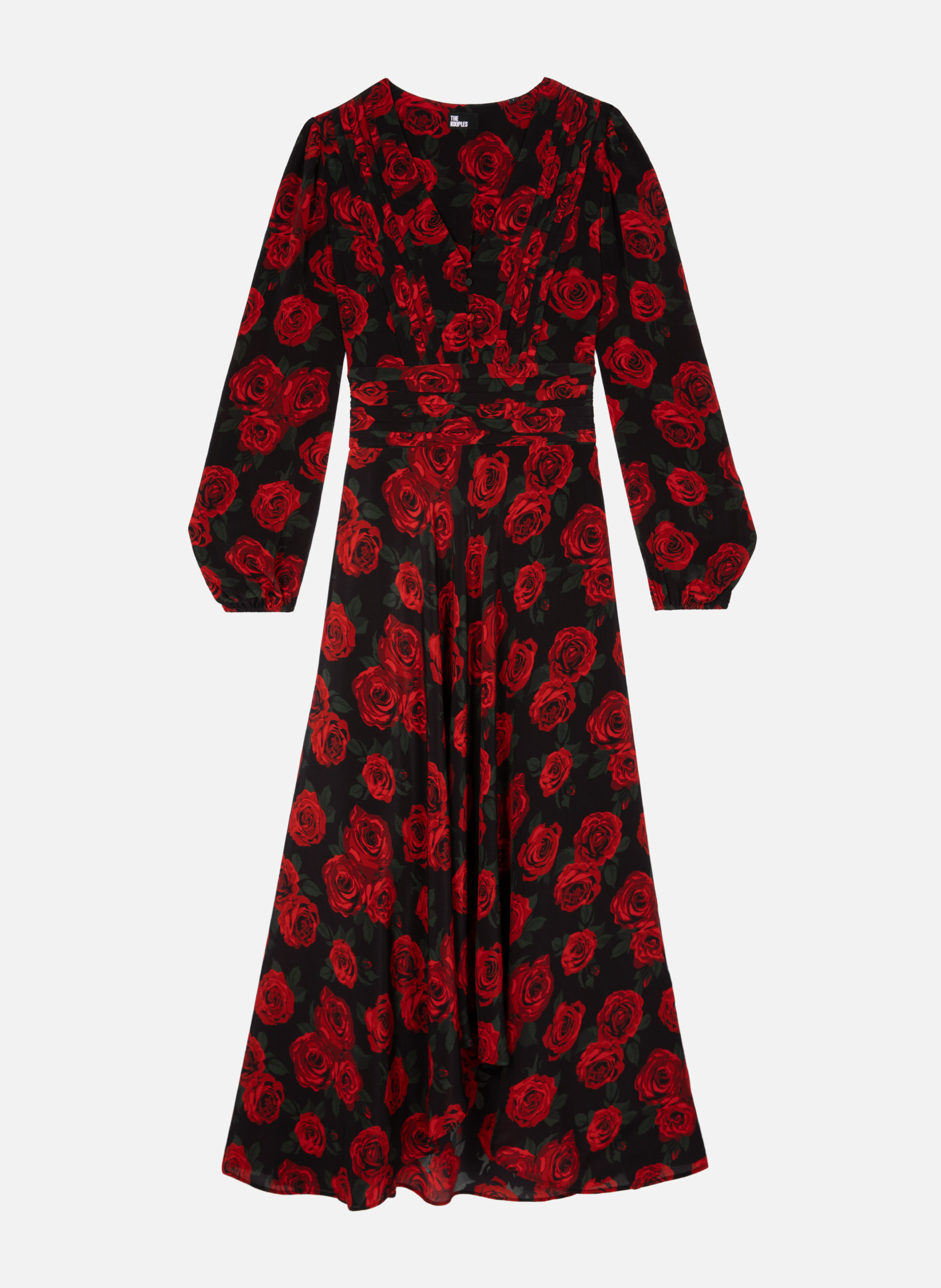 Floral print long dress THE KOOPLES Black