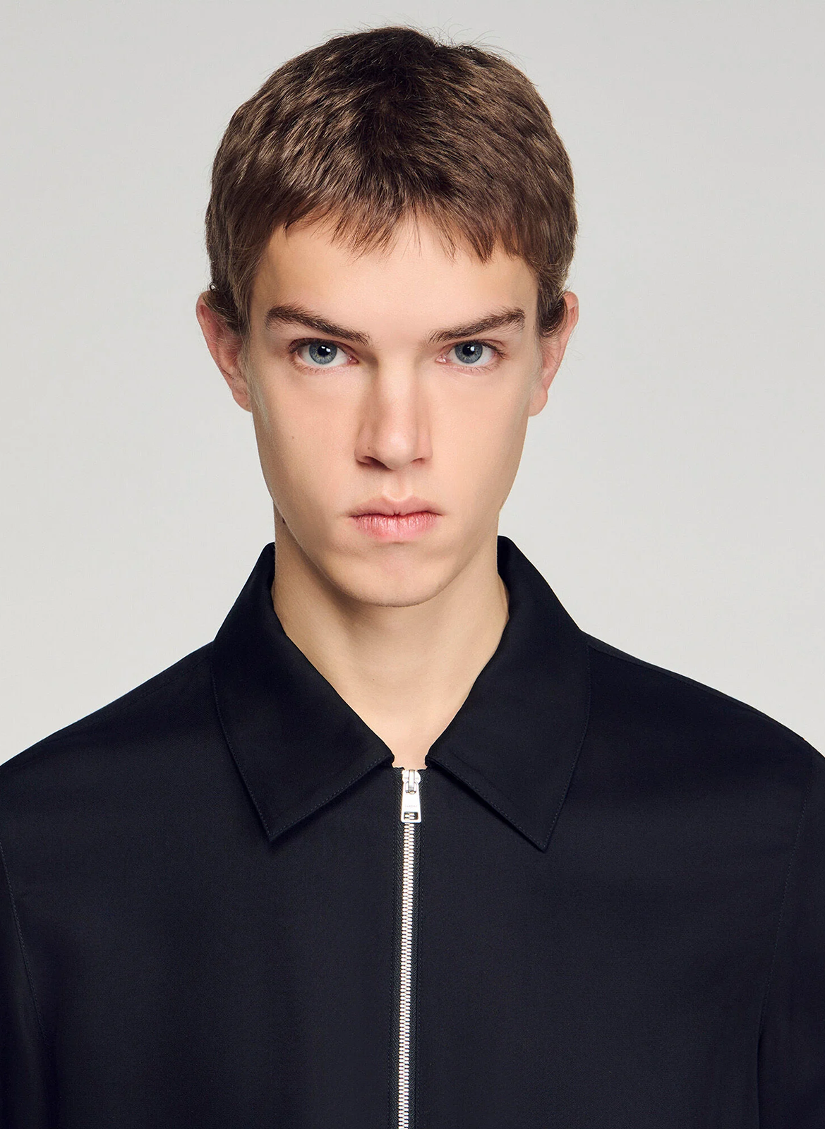 Jacket with classic collar SANDRO Black