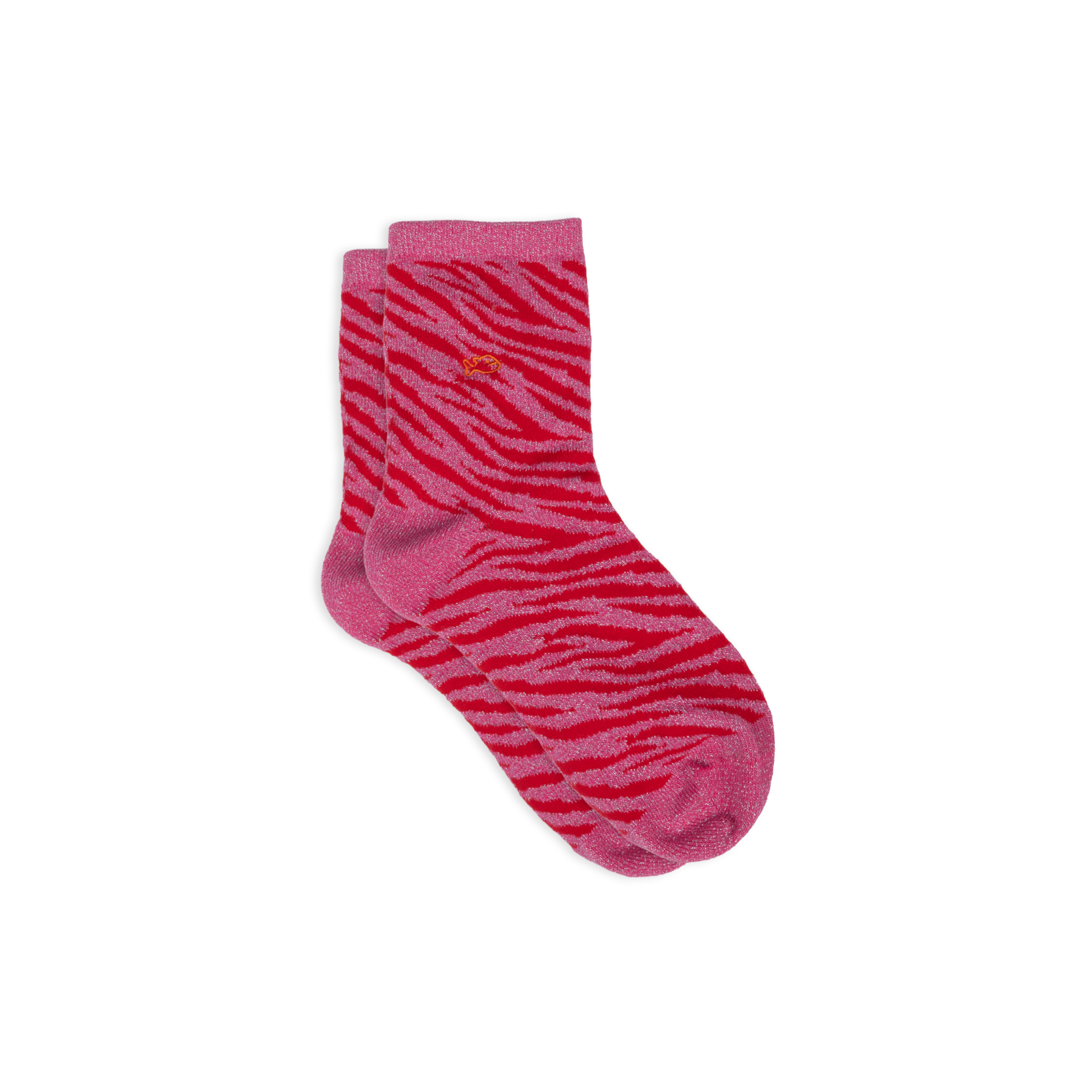 Combed Cotton Zebra Socks BILLYBELT Pink