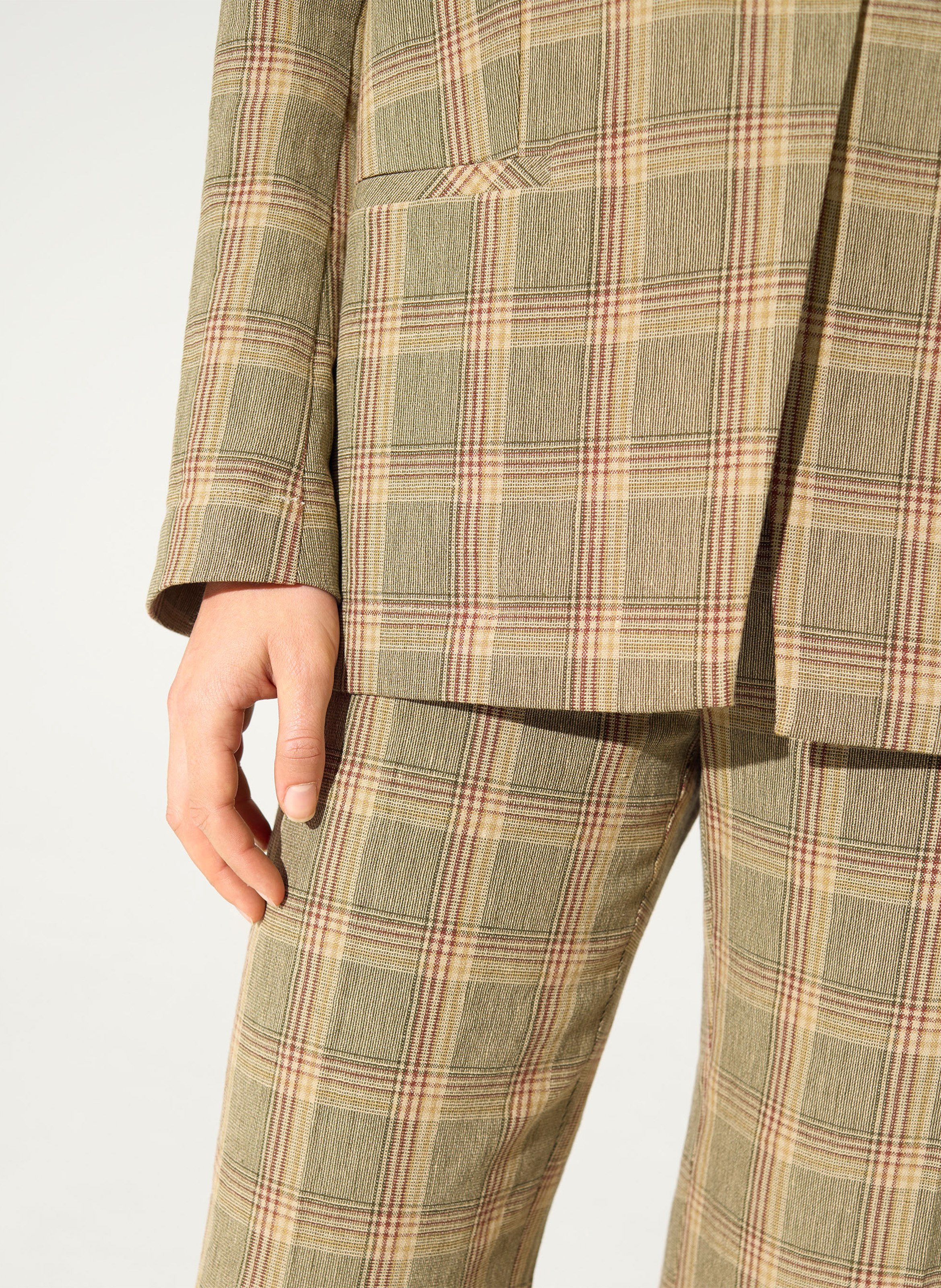 Chaqueta de sastre a cuadros COTELAC Verde