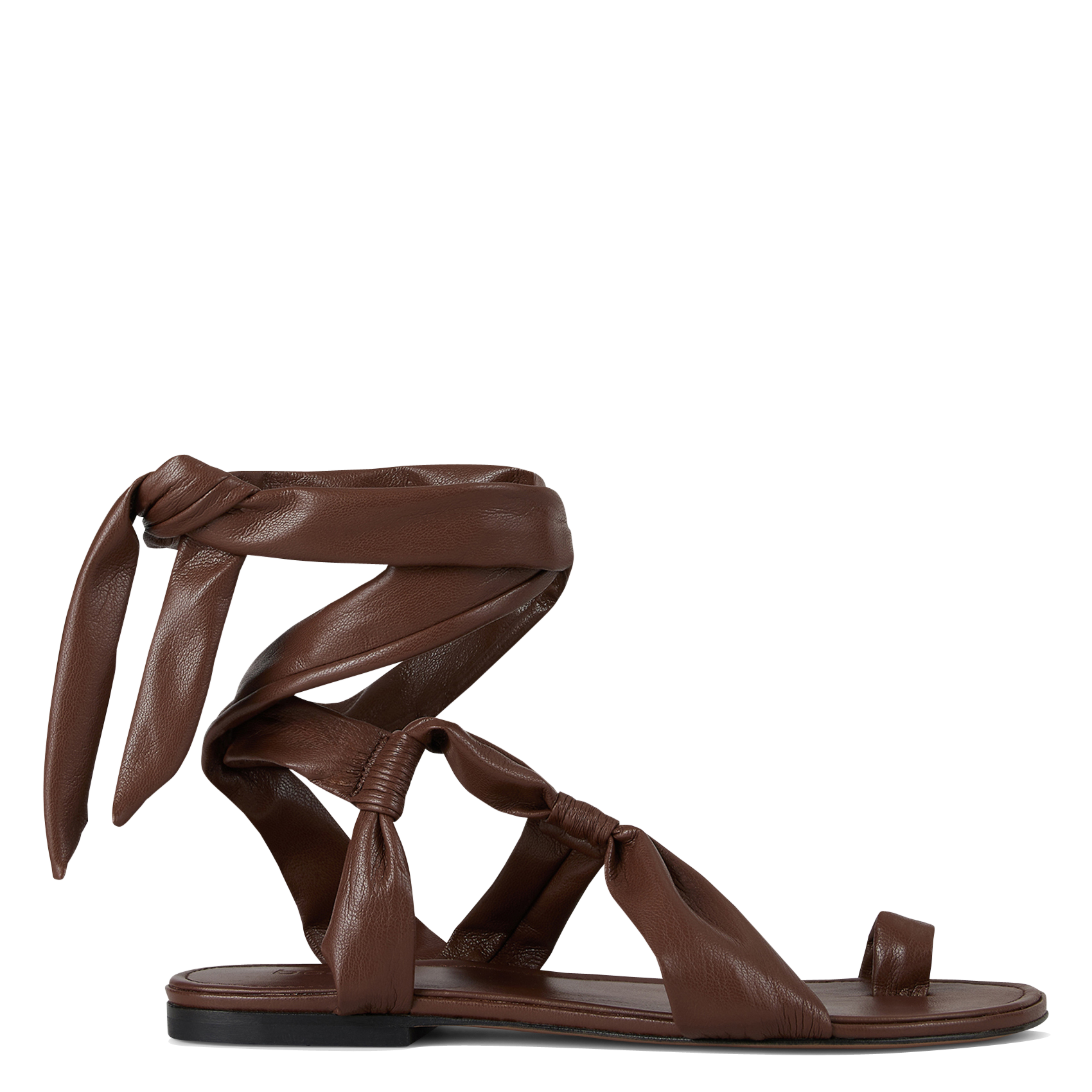 Leren sandalen BA&SH Bruin