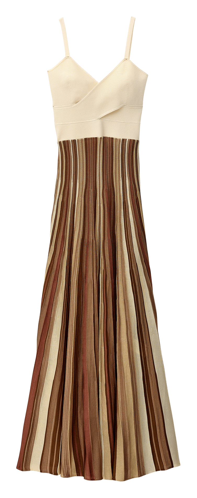 Robe longue encolure V BA&SH Multicolore