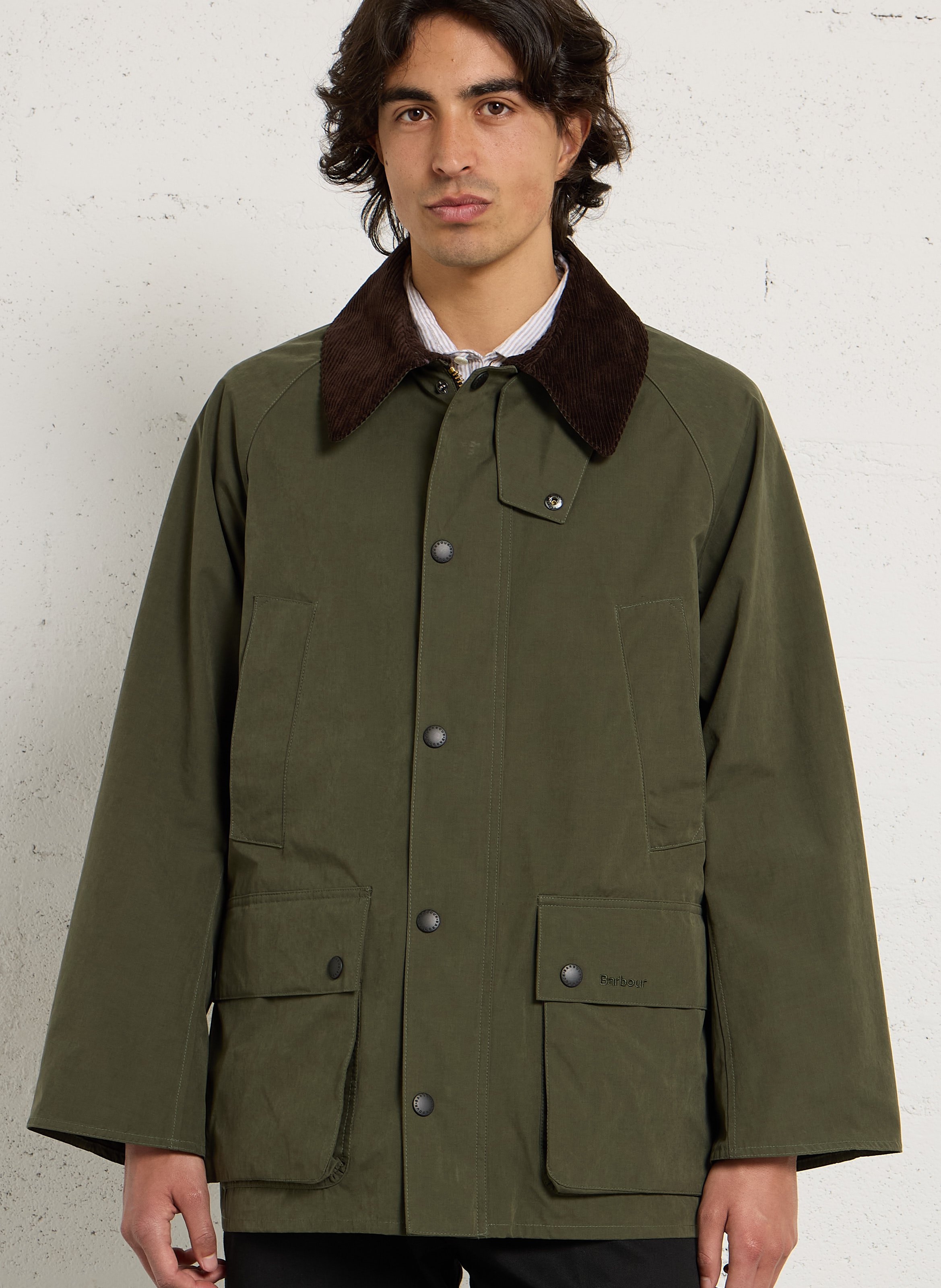 Veste col classique en coton mélangé BARBOUR