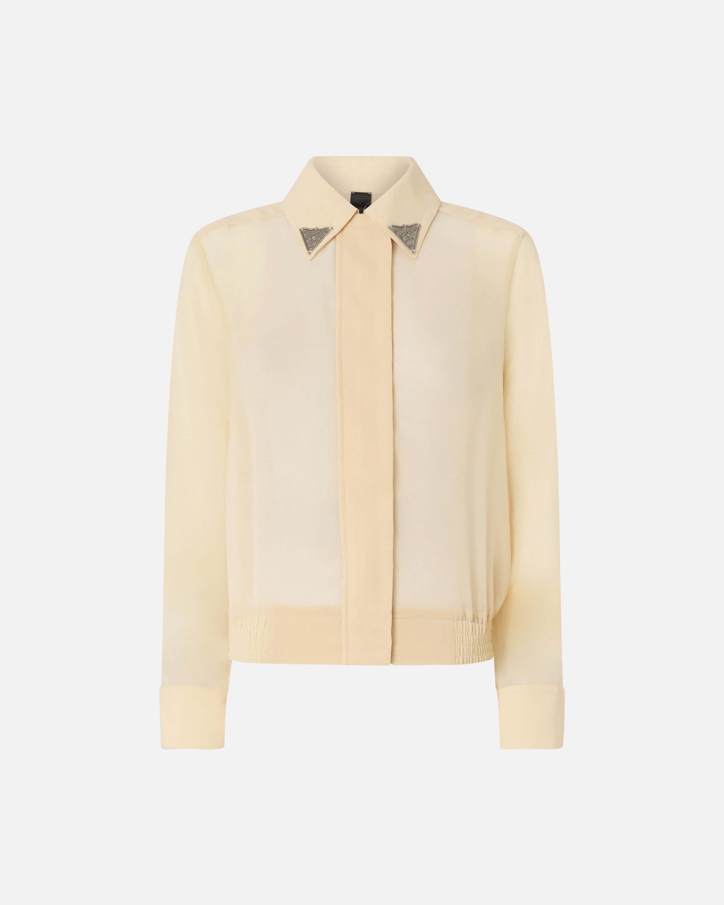 Chemise semi-transparente avec détails métalliques PINKO Bleu