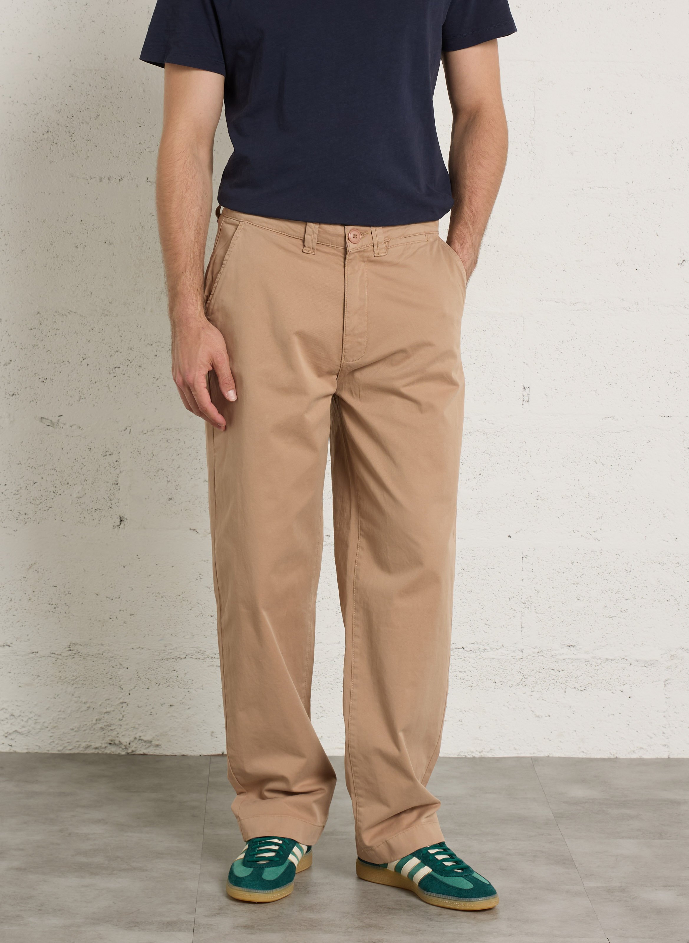 Bobhoedje - katoenblend SCHOTT Beige