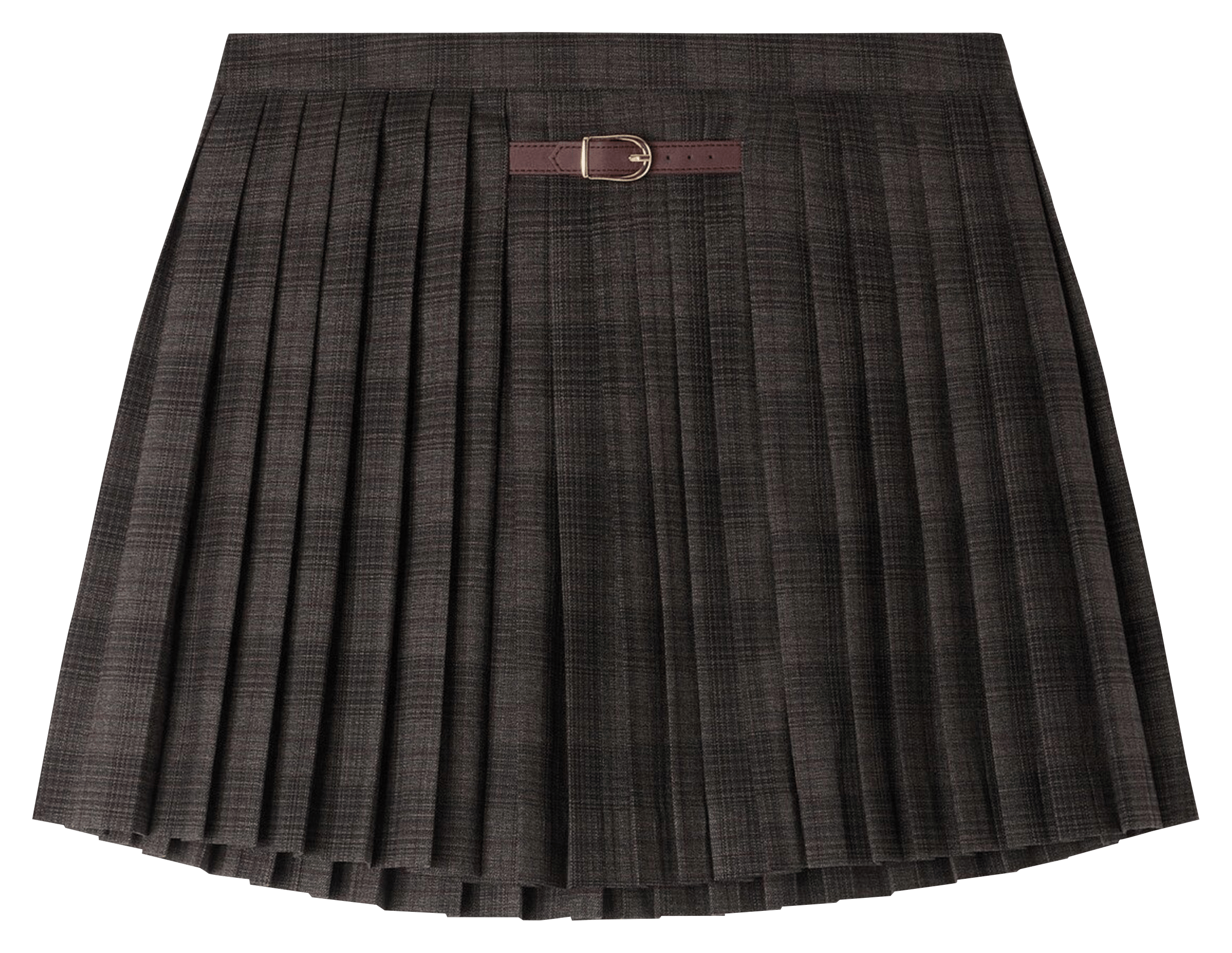 Short flared pleated skirt SANDRO Grey